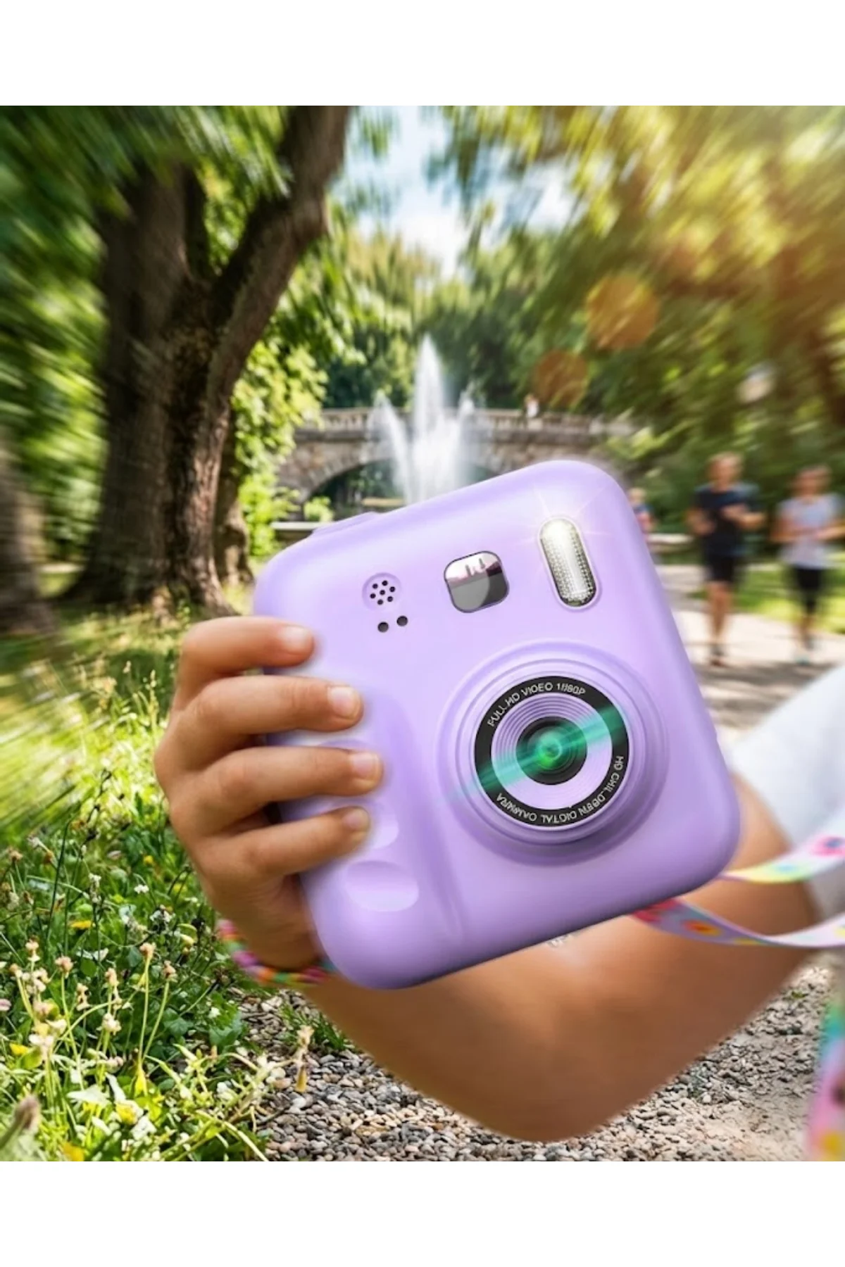 Çocuk Dijital Fotoğraf Makinesi Anında Baskı Ve 4 Rulo Kağıt 5 Kalem Hediye