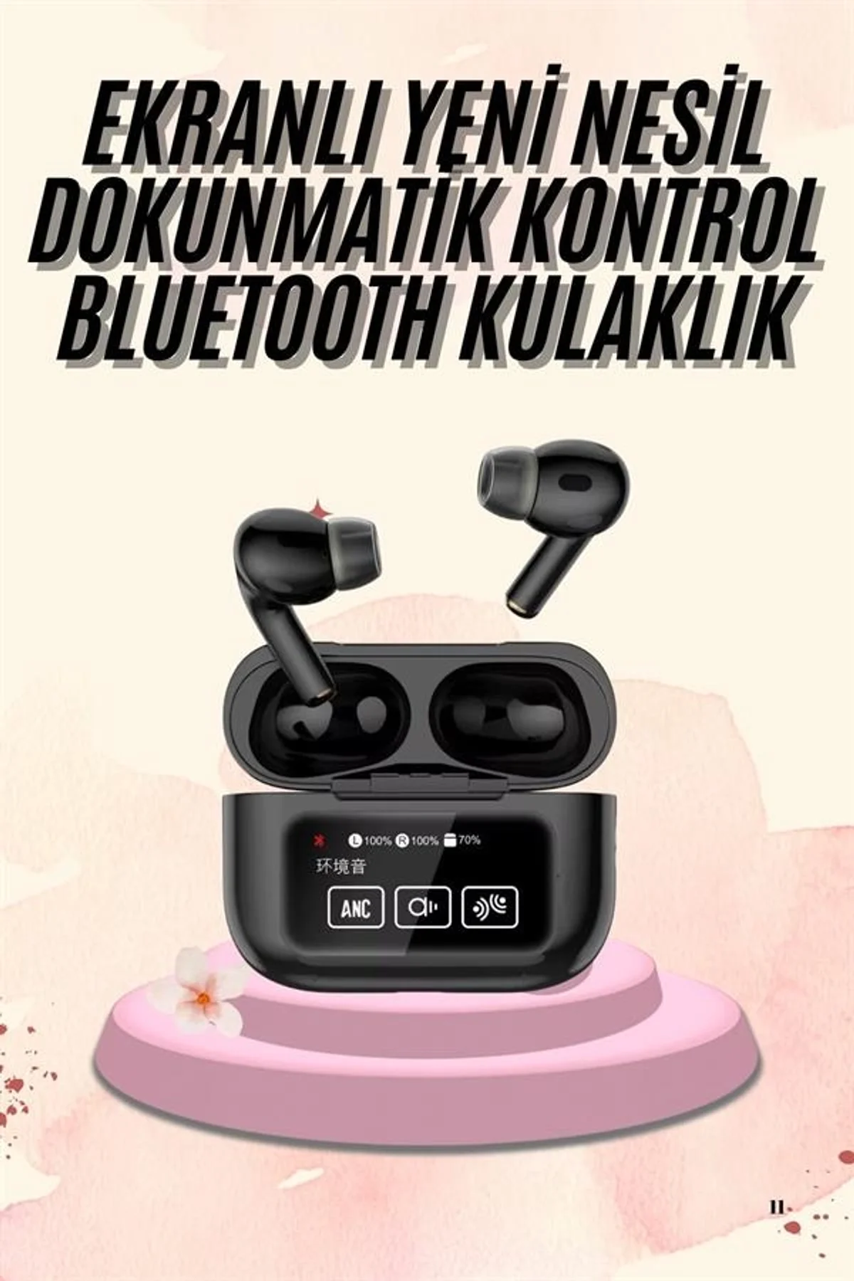 Yeni Nesil Pro Ekranlı Bluetooth Kulaklık 5.0 Bluetooth - Just Cheap Store Görsel 2