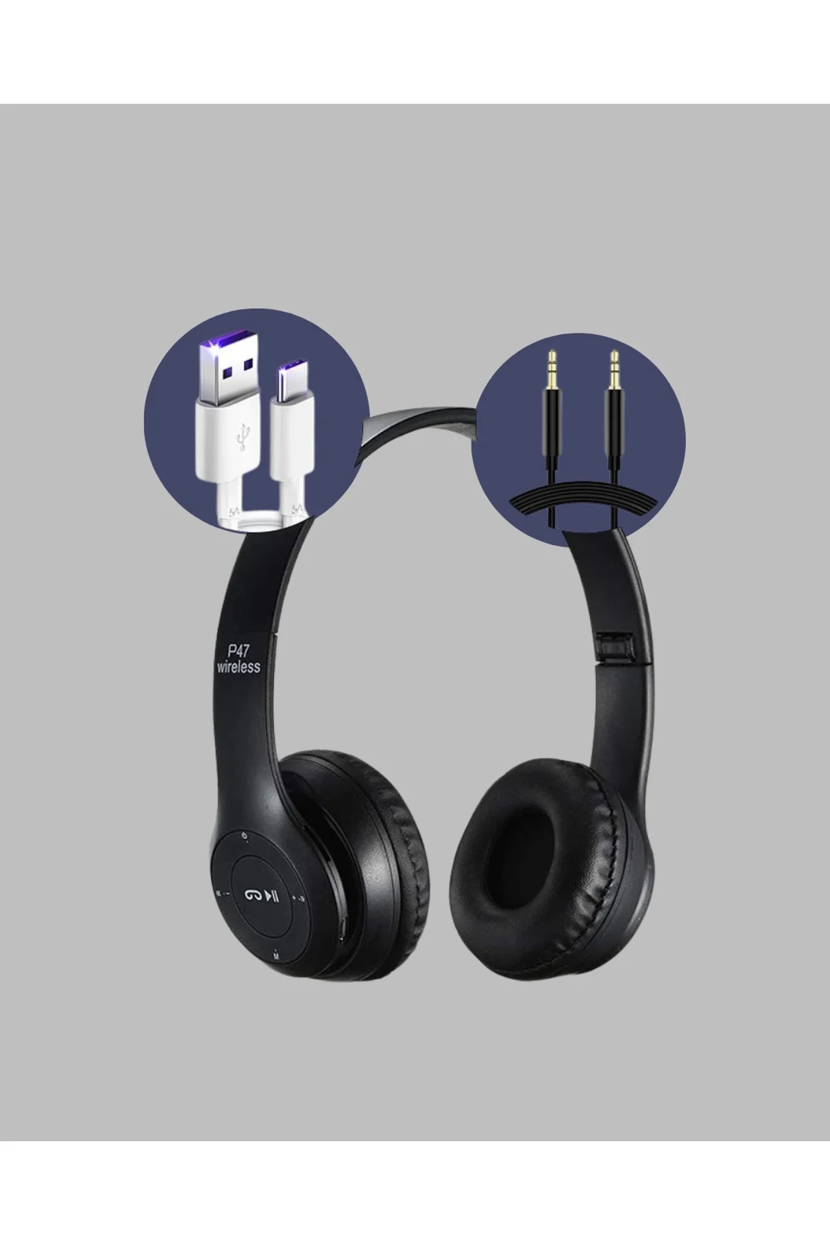 Mikrofonlu Kablosuz Kulaklık | Uzun Pil Ömrü Ve Stereo Ses Performansı Yeni Nesil - Just Cheap Store Görsel 2