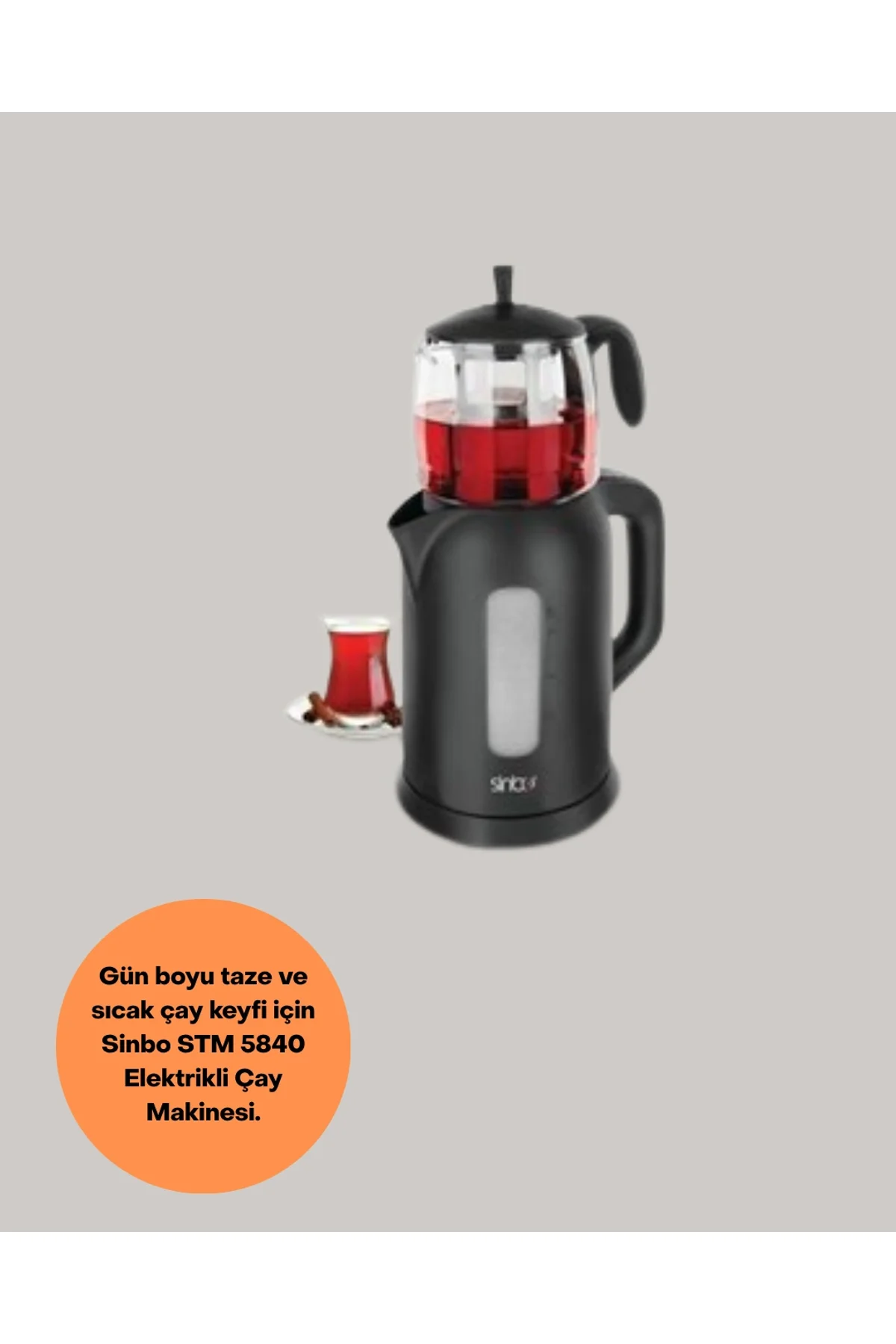0,9 L Cam Demlik Ve 1,7 L Su Haznesi İle Çay Keyfi Yeni Nesil - Just Cheap Store Görsel 3
