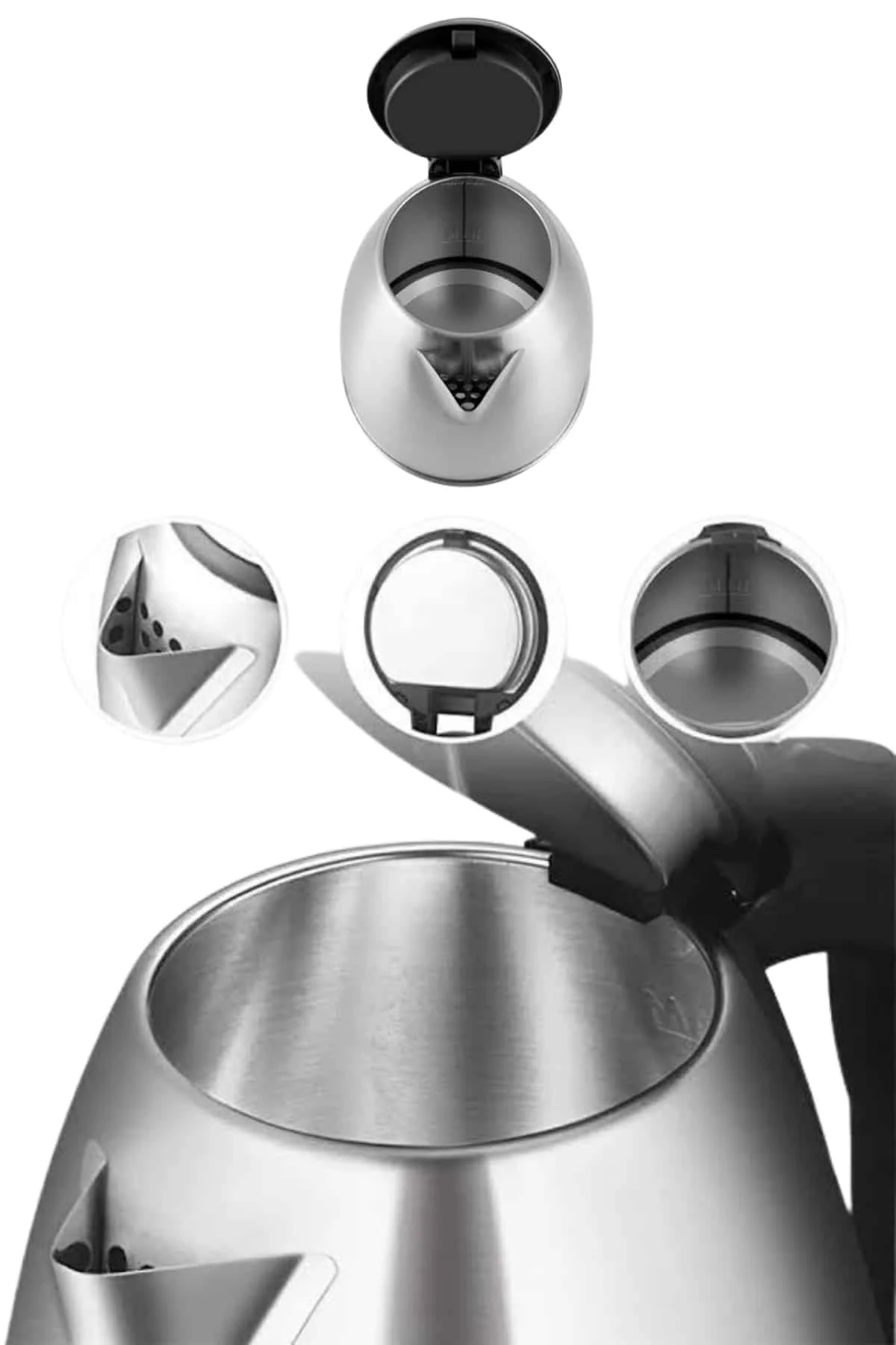 Çelik Su Isıtıcı Kettle Dayanıklı Paslanmaz Çelik Uzun Ömürlü - Just Cheap Store Görsel 3