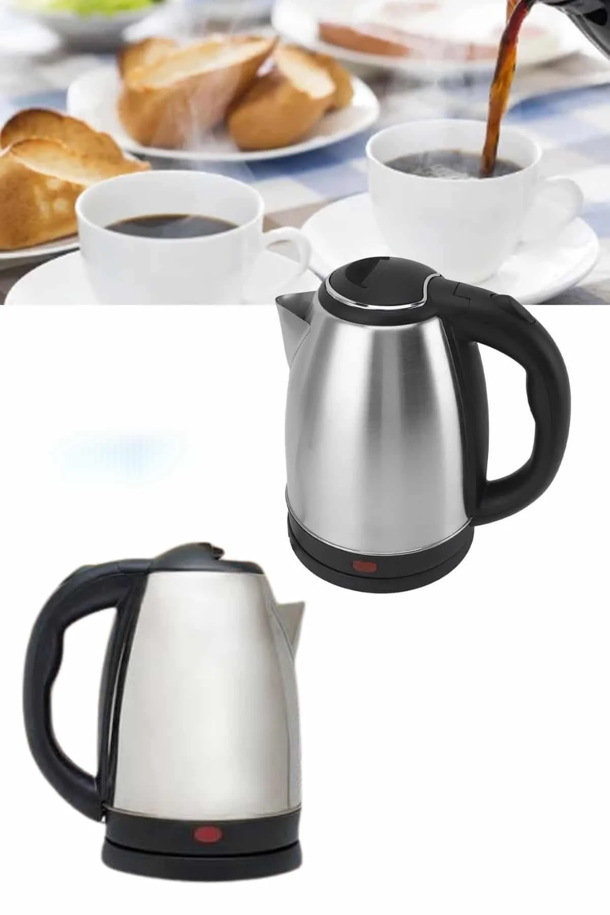 Çelik Su Isıtıcı Kettle Dayanıklı Paslanmaz Çelik Uzun Ömürlü - Just Cheap Store Görsel 4