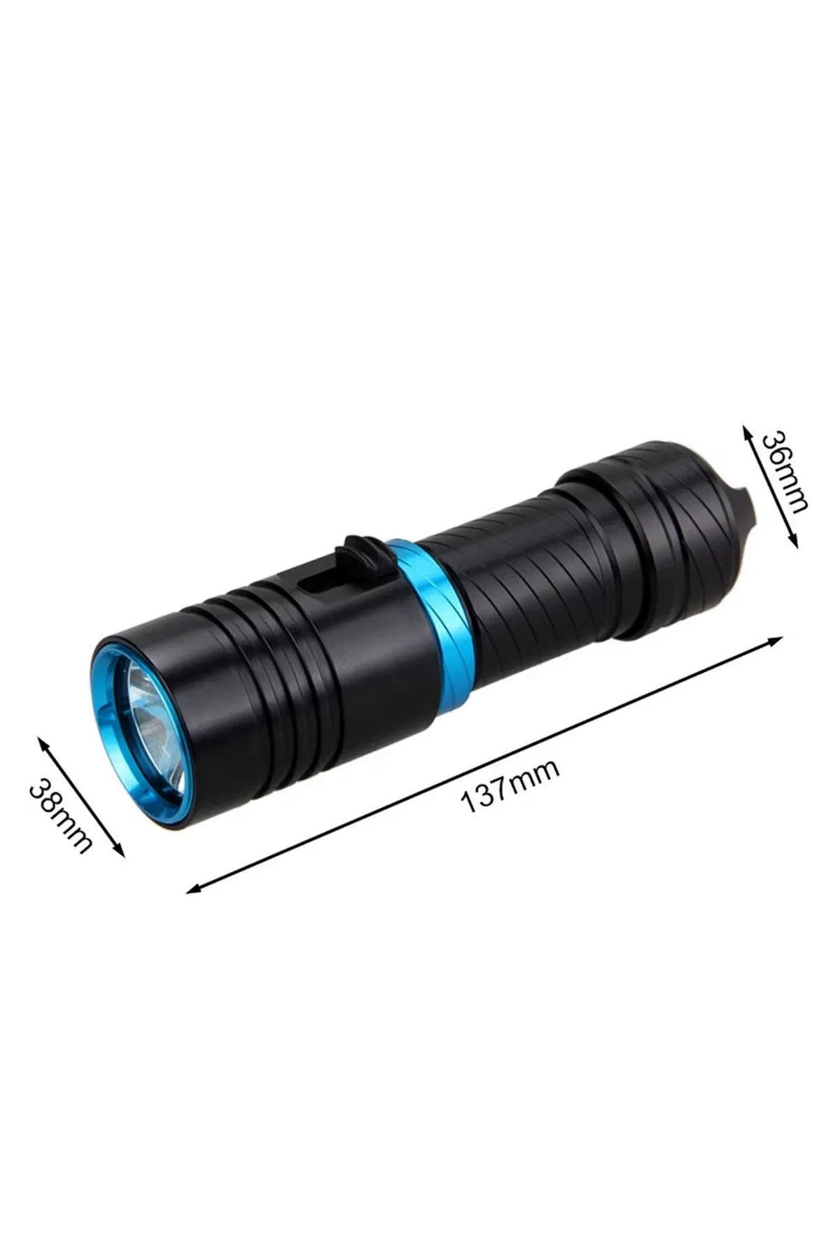 Ws-4545 10w 1800 Lümen Şarjlı Su Altı Feneri Type-c, 5000 Mah, 100 M Menzil, Su Geçirmez - Just Cheap Store Görsel 3