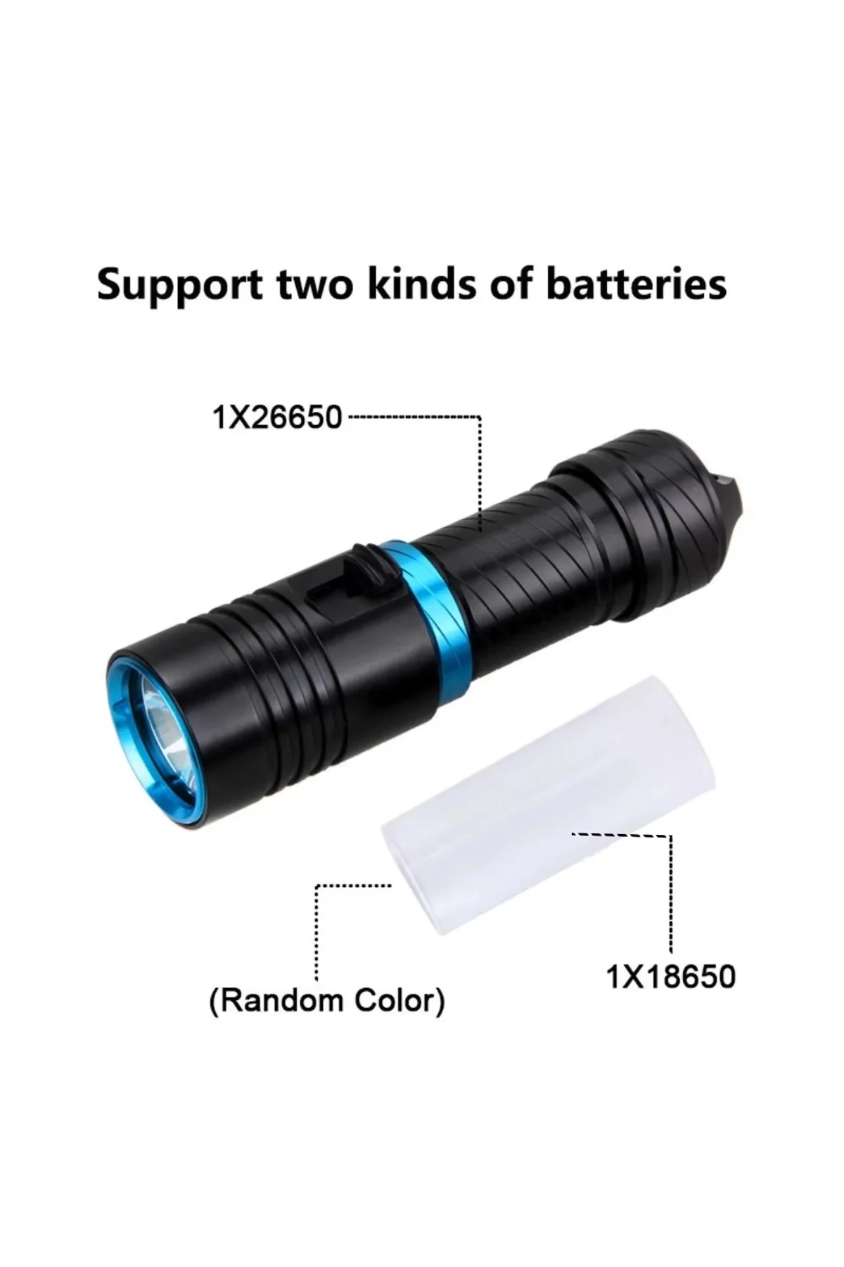 Ws-4545 10w 1800 Lümen Şarjlı Su Altı Feneri Type-c, 5000 Mah, 100 M Menzil, Su Geçirmez - Just Cheap Store Görsel 4