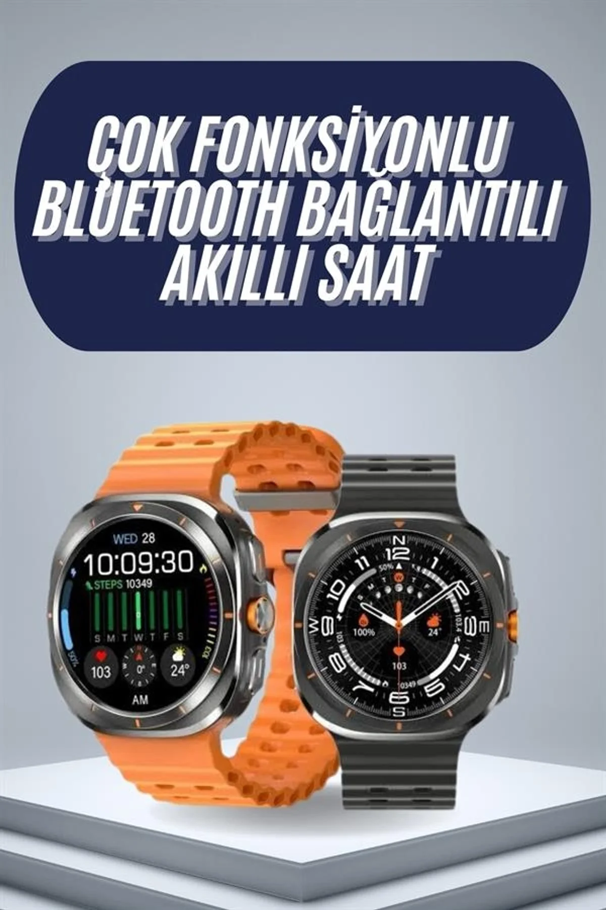 2025 Model Gelişmiş Özellikli Nabız Sensörlü Spor Takibi Yapabilen Titreşimli Saat - Just Cheap Store Görsel 2