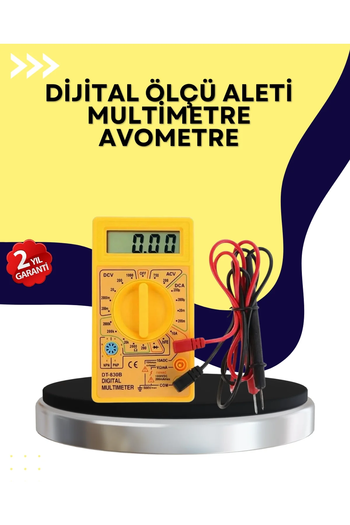 Çok Fonksiyonlu Dijital Multimetre Elektrik Test Cihazı