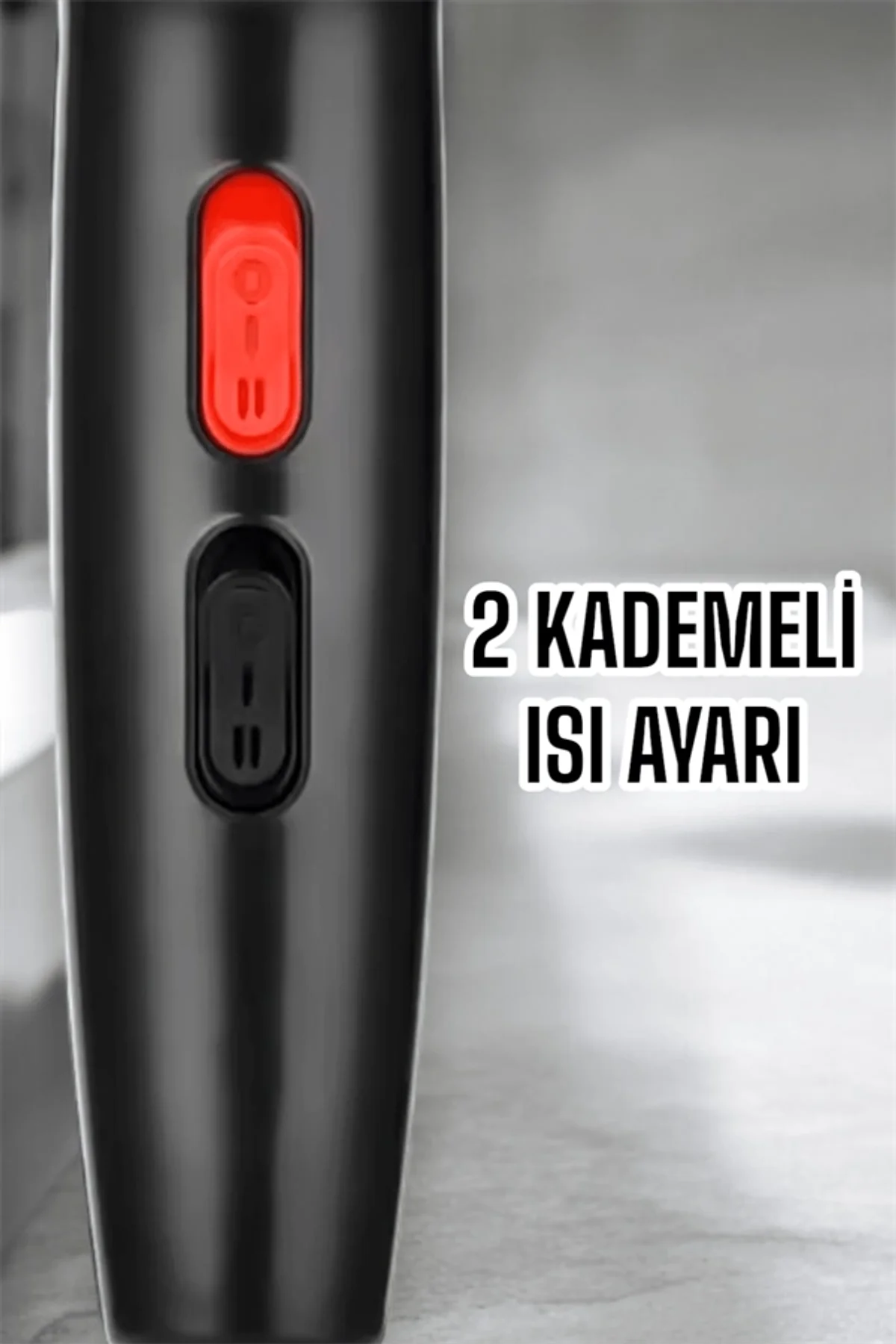 Tüm Saç Tiplerine Uygun, İki Kademeli Hız Ayarlı Fön Makinesi - Just Cheap Store Görsel 3