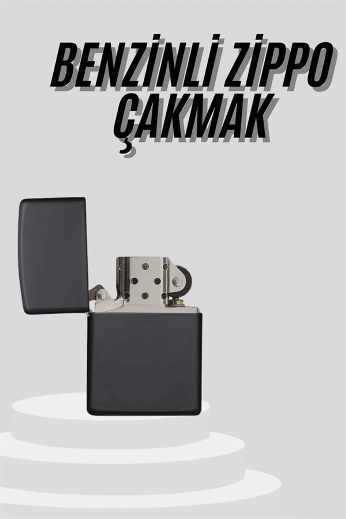 Çakmak Parlak Siyah Doldurulabilir Hedyelik Eşya - Just Cheap Store Görsel 4