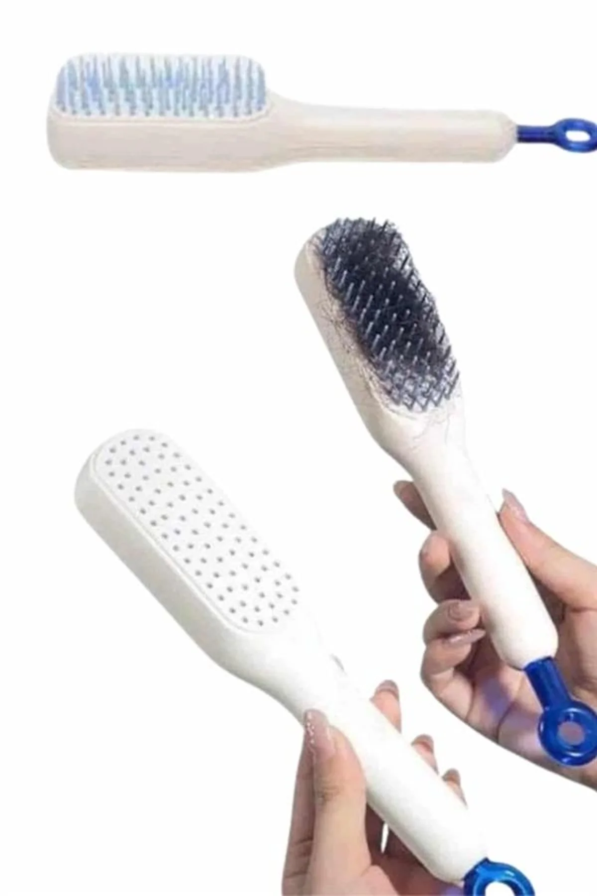 Yeni Nesil Saç Fırçası Saç Derisini Ölü Derilerinden Arındırır Kolay Temizlenen - Just Cheap Store Görsel 3