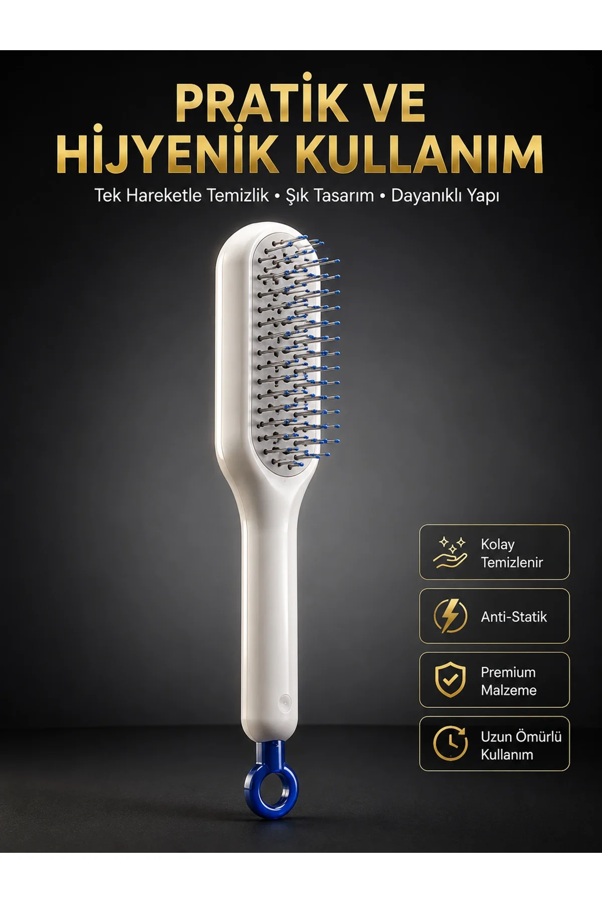 Yeni Nesil Saç Fırçası Saç Derisini Ölü Derilerinden Arındırır Kolay Temizlenen