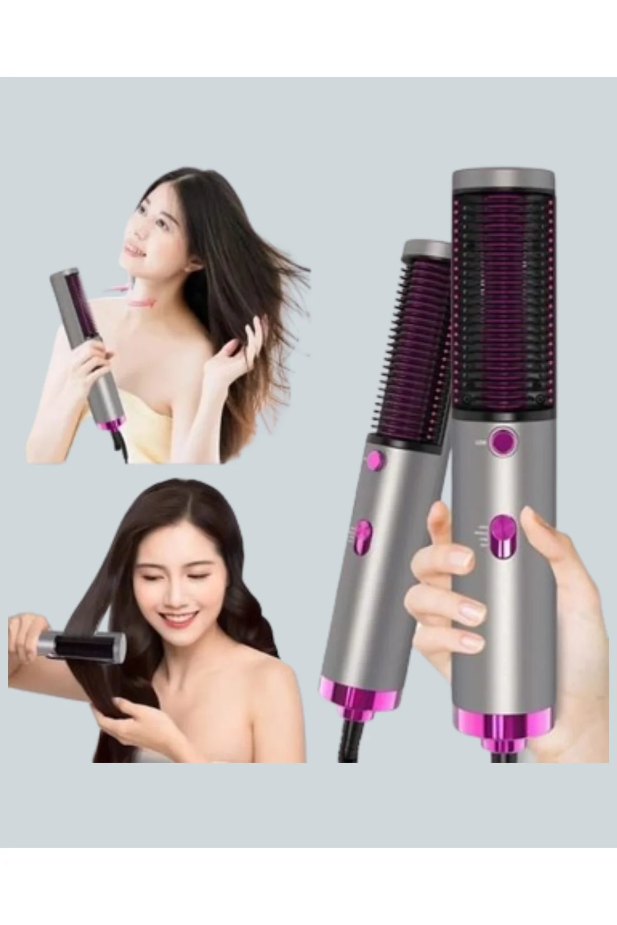 Elektriklenme Önleyici İyonik Saç Şekillendirme Fırçası - Just Cheap Store Görsel 4