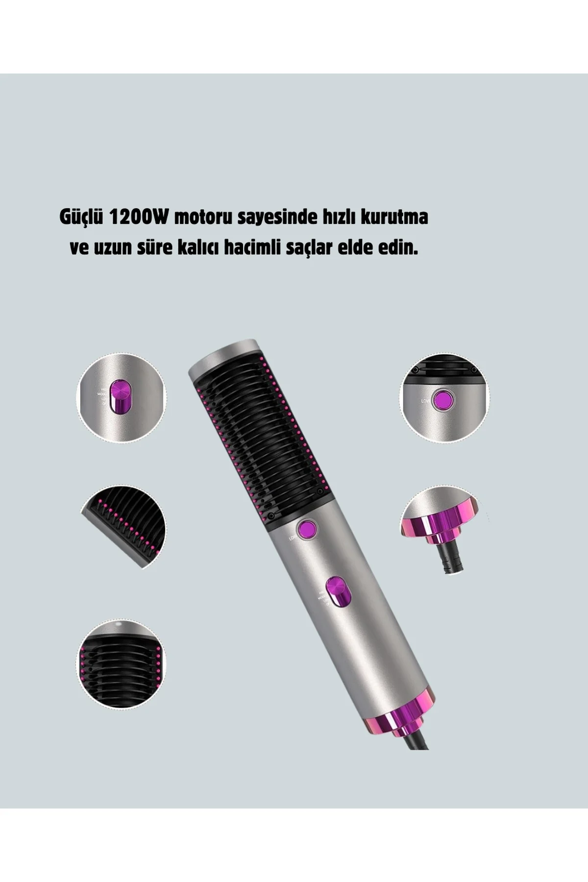 Hızlı Kurutma Ve Şekillendirme İçin Saç Fırçası - Just Cheap Store Görsel 2