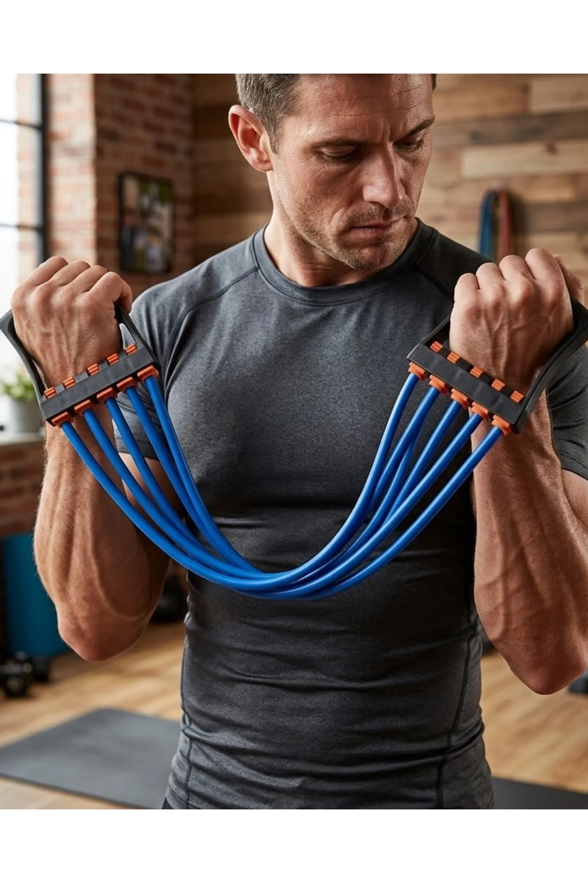 Fitness Direnç Lastiği Evde Spor İçin Çok Amaçlı Egzersiz Bandı