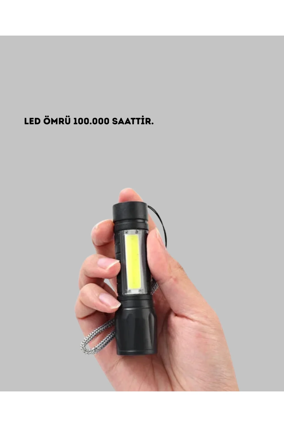 4 Mod Şarjlı Işıldak | Ultra Güçlü Cree Led | Su Geçirmez Alüminyum Gövde - Just Cheap Store Görsel 5