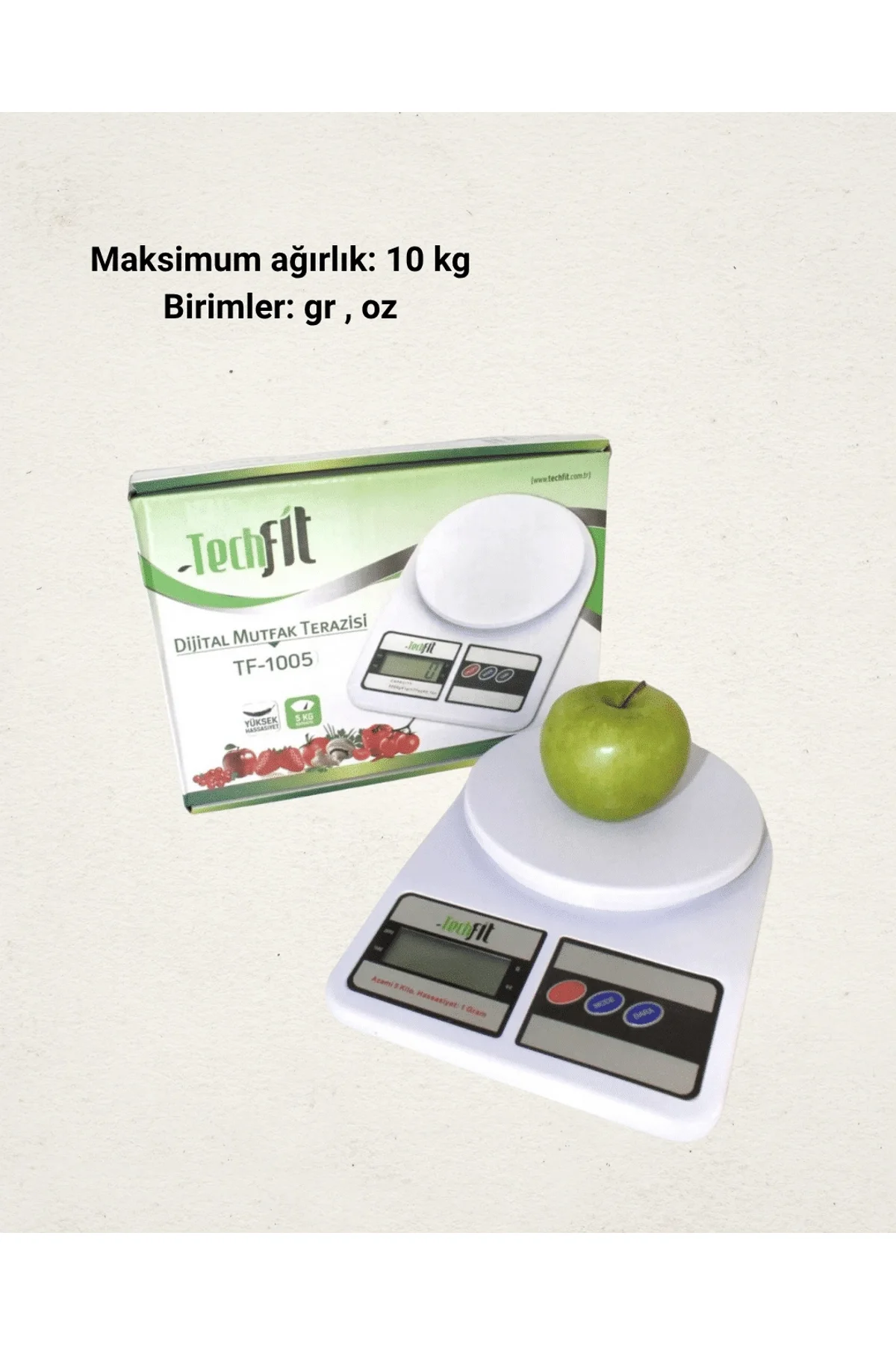 10 Kg Kapasiteli Lcd Ekranlı Dijital Mutfak Tartıs Yeni Nesil - Just Cheap Store Görsel 3