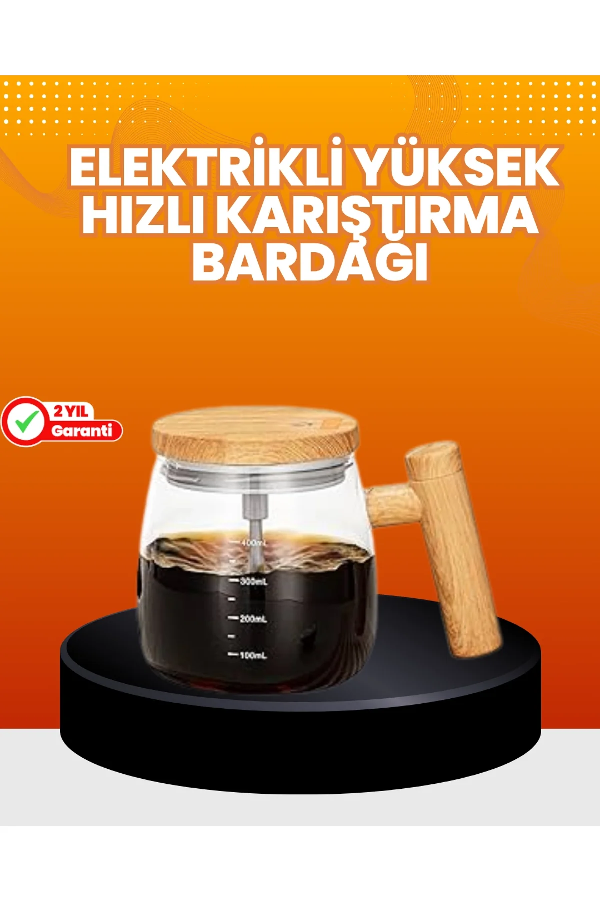 Isıtıcılı Manyetik Karıştırıcı Kupa – 400 Ml, C Tipi Şarjlı, Akıllı Tasarım