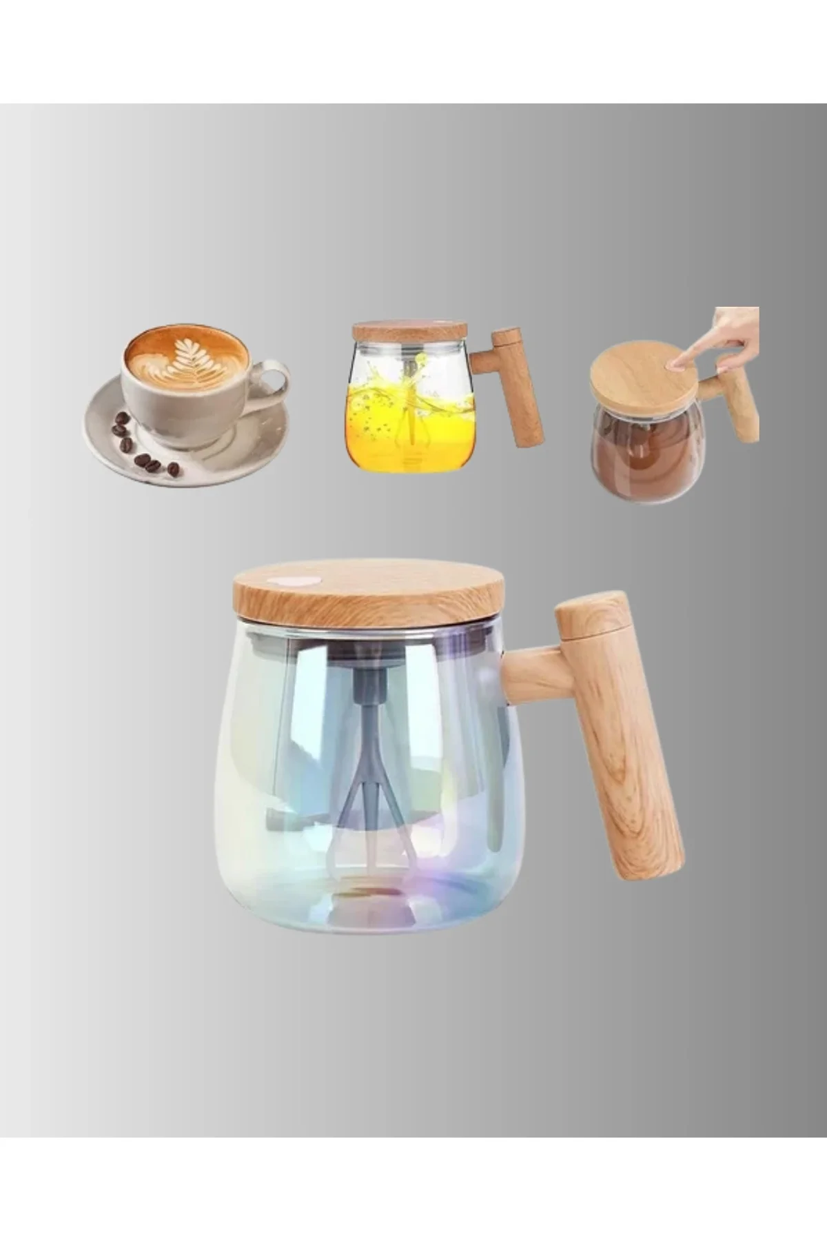 Isıtıcılı Manyetik Karıştırıcı Kupa – 400 Ml, C Tipi Şarjlı, Akıllı Tasarım - Just Cheap Store Görsel 4