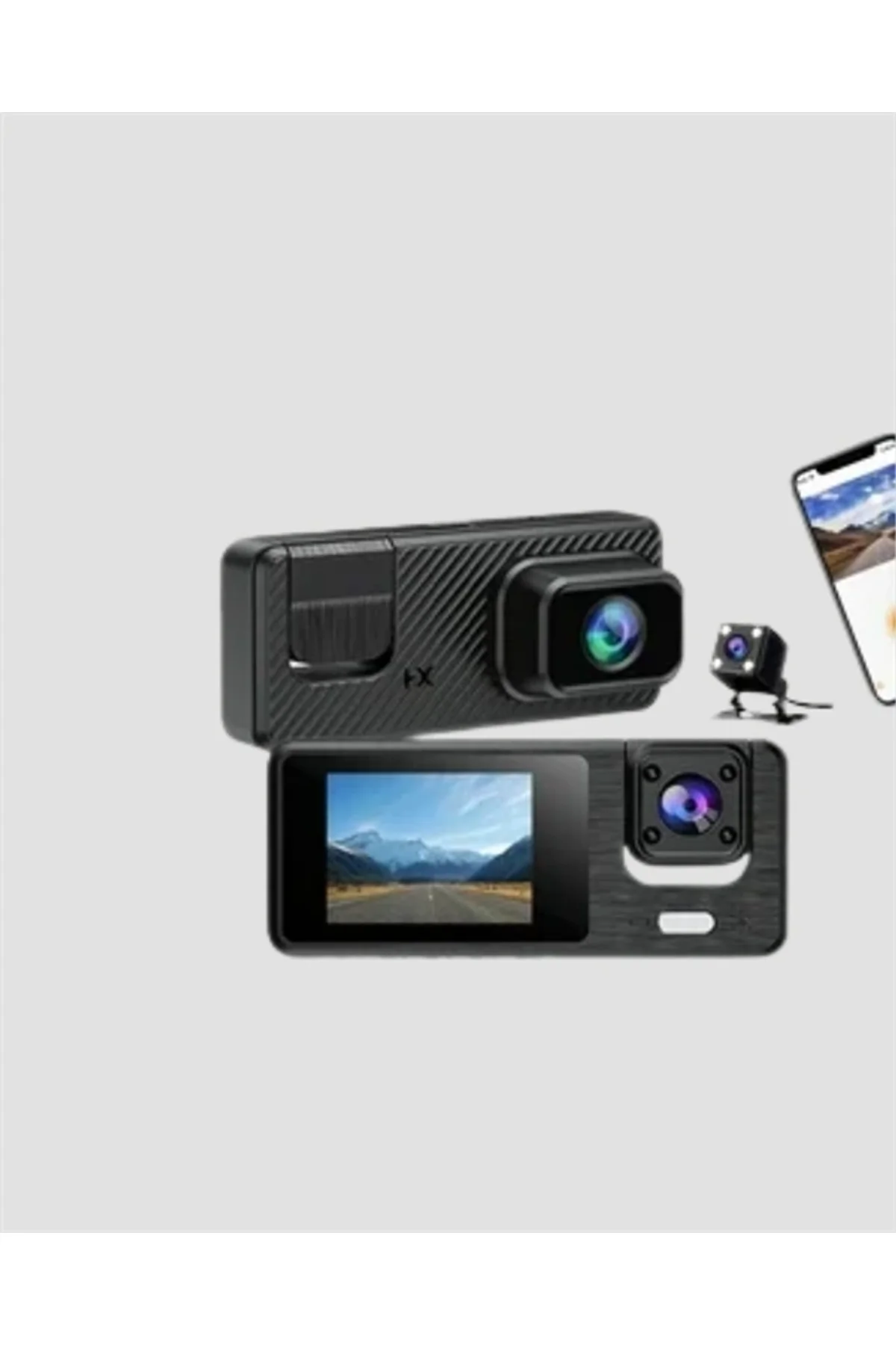 3 Kanallı Araç Dvr – Ön + İç + Arka Kamera İle Tam Kapsama, Yüksek Güvenlik Yeni Nesil - Just Cheap Store Görsel 5