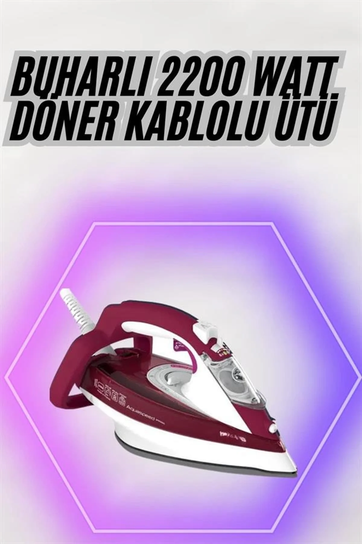 2200w Seramik Kaplama Es Tasarımı 360 Derece Dönebilir Kablosu Yeni Nesil - Just Cheap Store Görsel 2