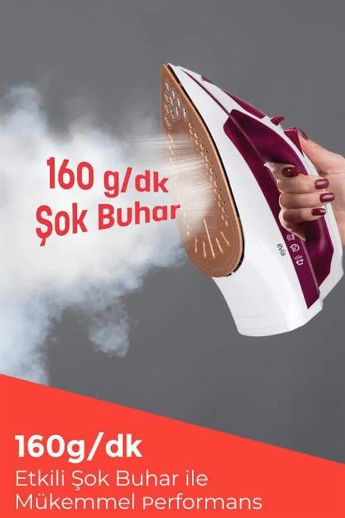 2200w Seramik Kaplama Es Tasarımı 360 Derece Dönebilir Kablosu Yeni Nesil - Just Cheap Store Görsel 3