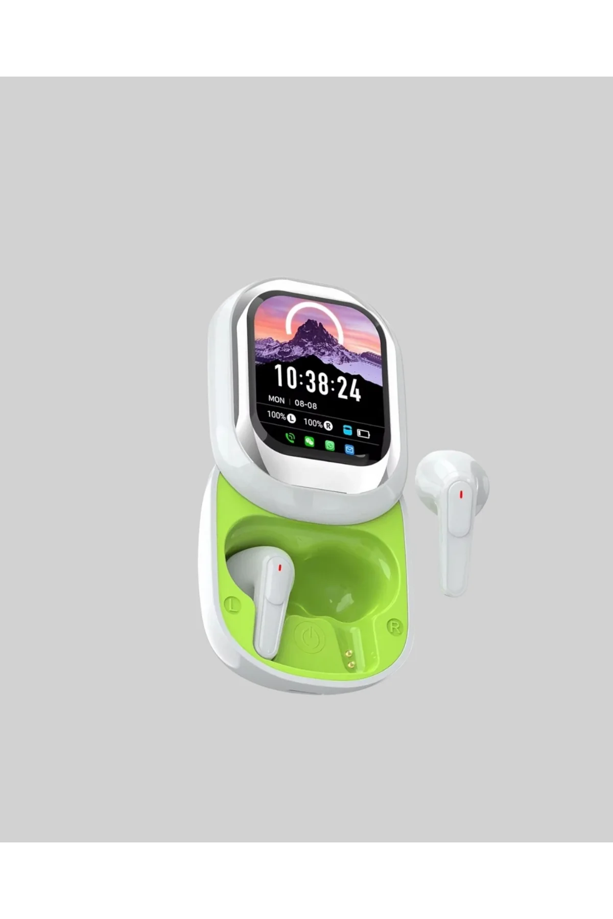 Kayar Kapaklı Şarj Kutusu Ve Dokunmatik Ekranlı Bluetooth Stereo Kulaklık - Just Cheap Store Görsel 5