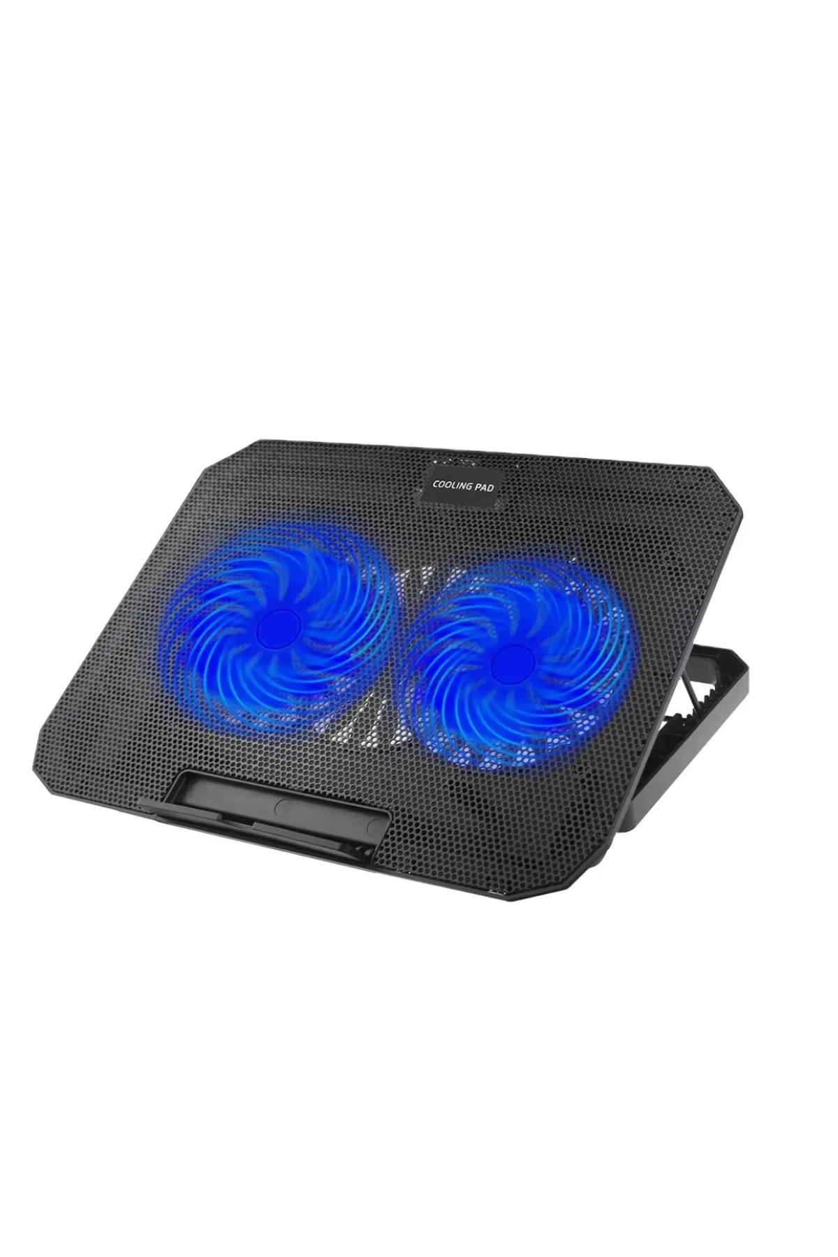 Usb Girişli Laptop Soğutma Standı Çift Fan Mavi Işıklı Notebook Soğutucu - Just Cheap Store Görsel 2
