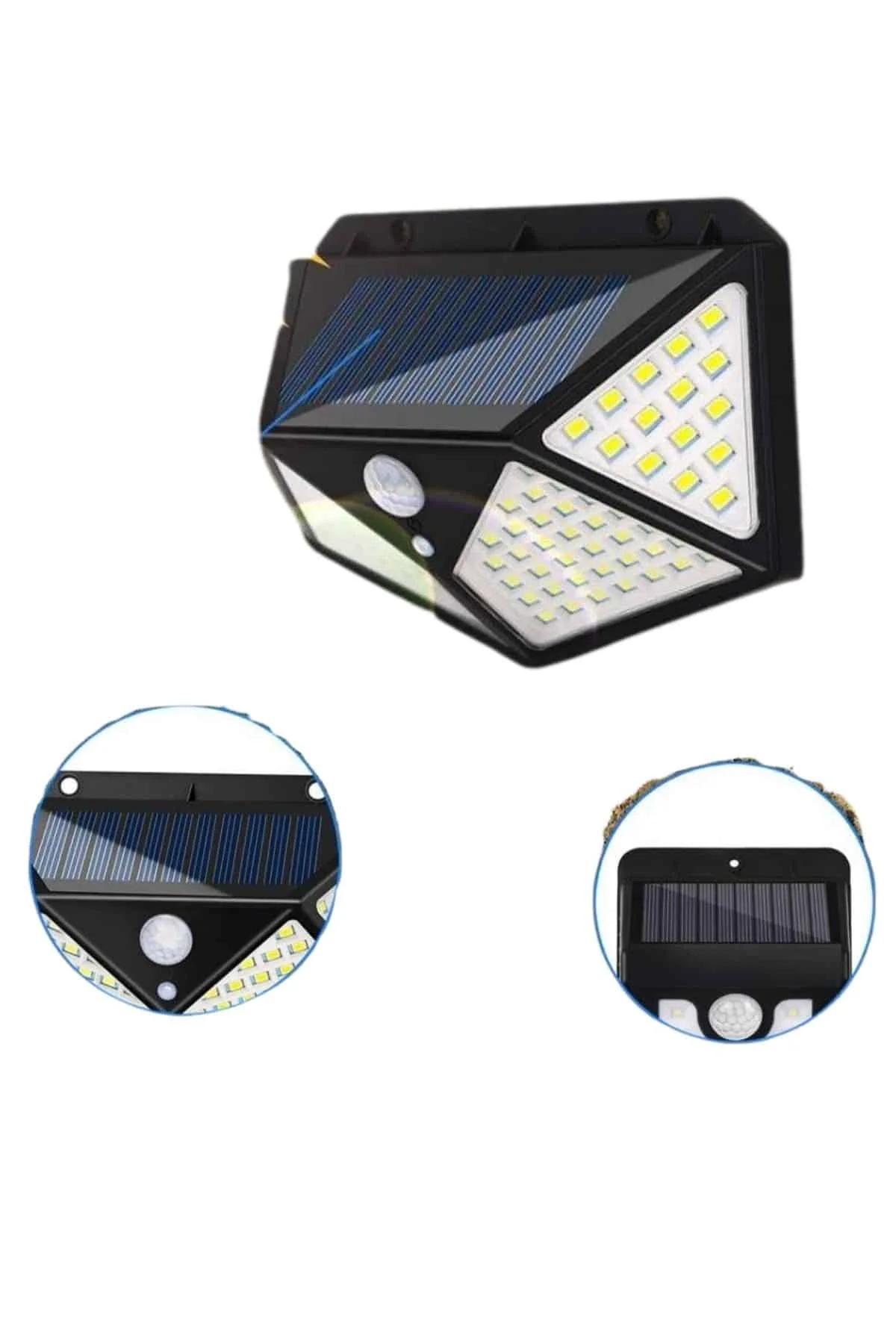 Solar Sensörlü Duvar Lambası Bahçe Lambaso Parlak Beyaz Işık Suya Dayanıklı - Just Cheap Store Görsel 3