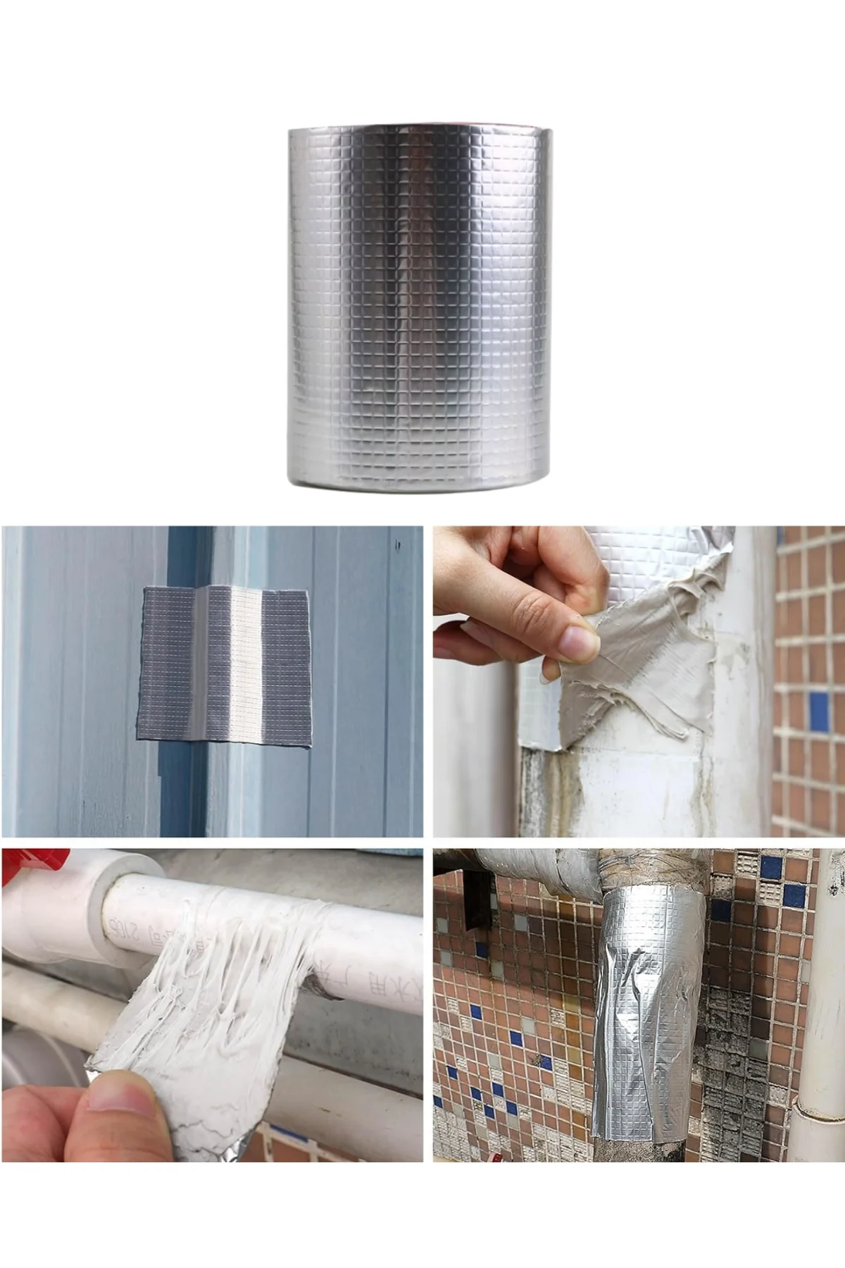 2 Li Set Alüminyum Yüzeyli Tamir Bandı Çatı Boru Onarım Bandı - Just Cheap Store Görsel 5