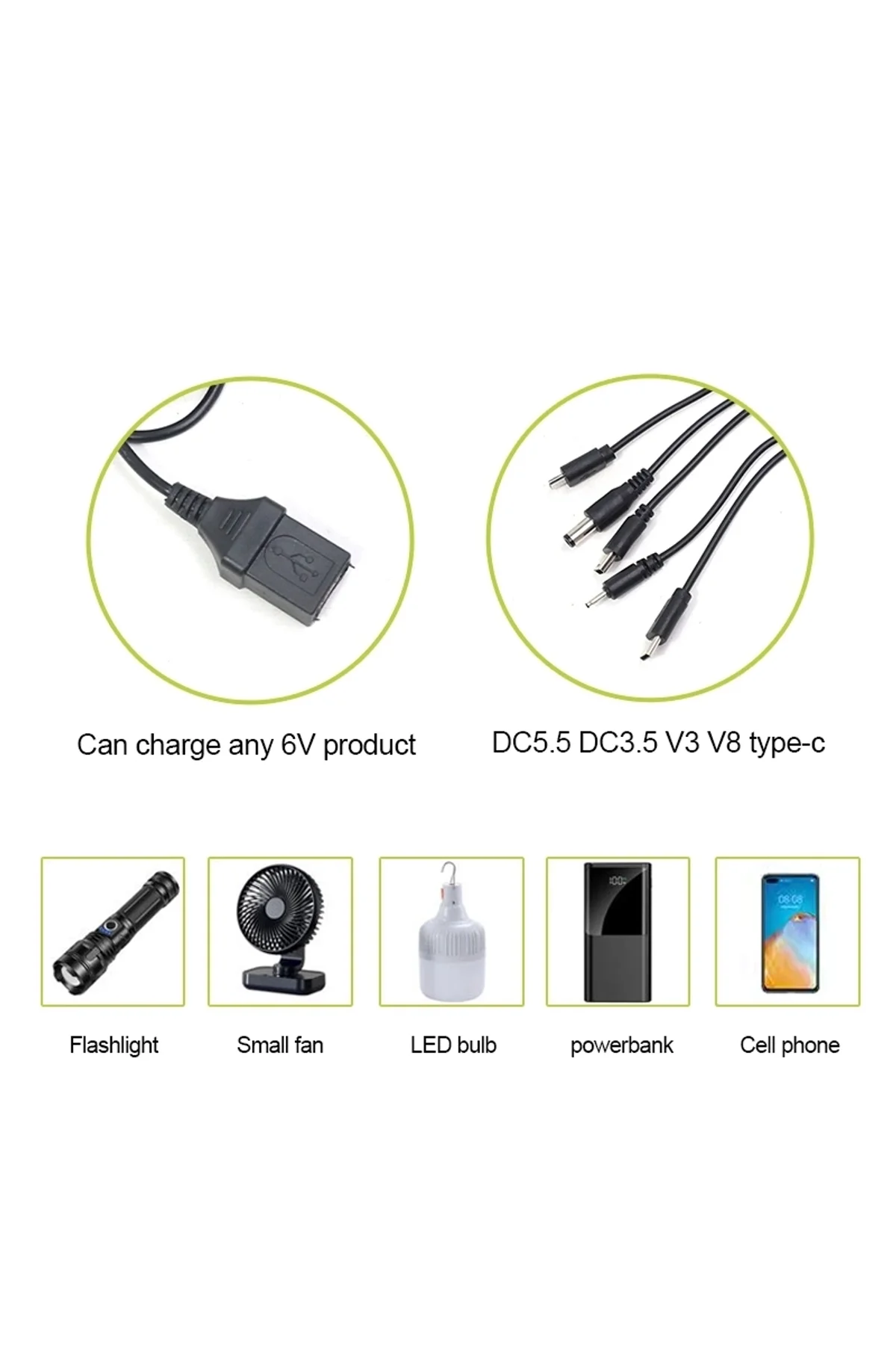 Ws-6010 6v 3.5w 500 Mah Güneş Paneli Solar Sistem - Just Cheap Store Görsel 4