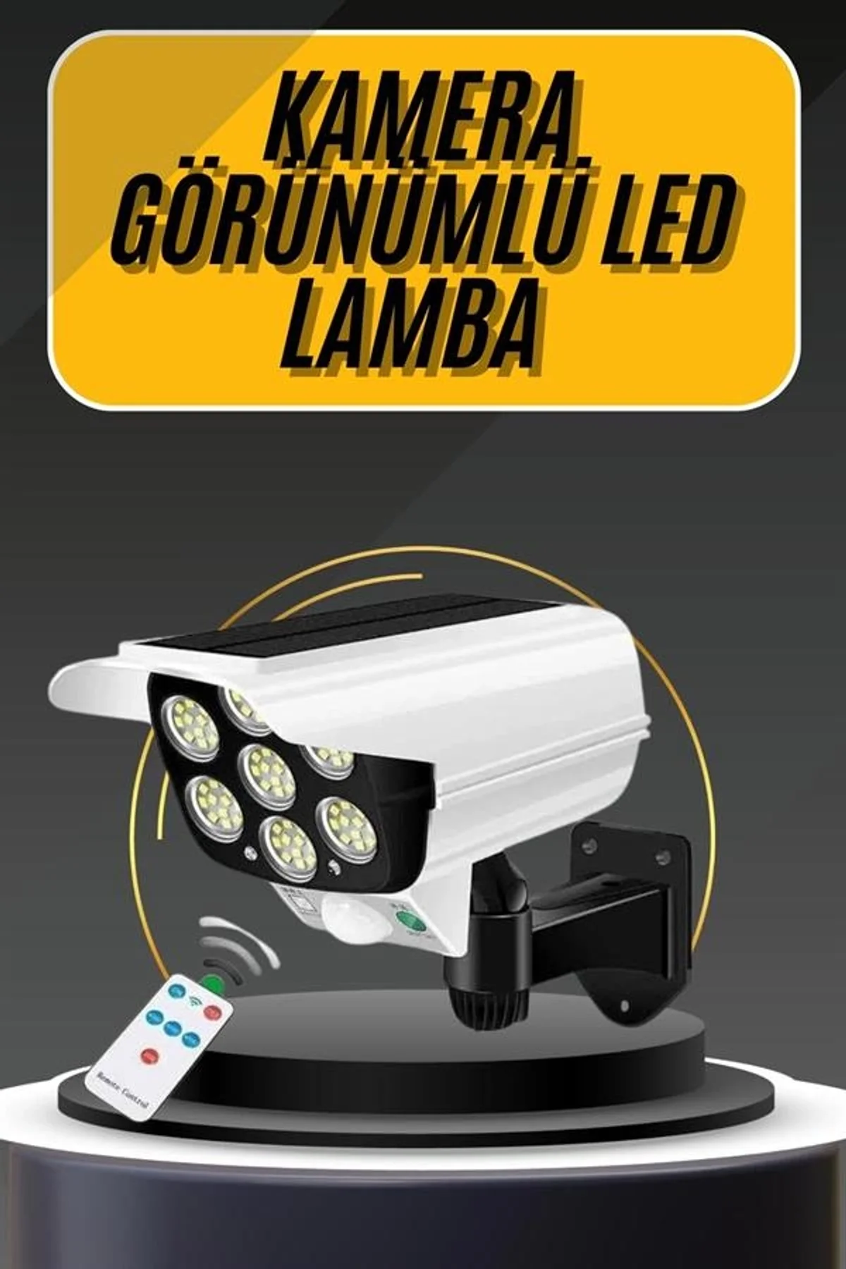 Led Lamba-güneş Paneli Destekli Uzaktan Kumandalı Solar Led Lamba - Just Cheap Store Görsel 2