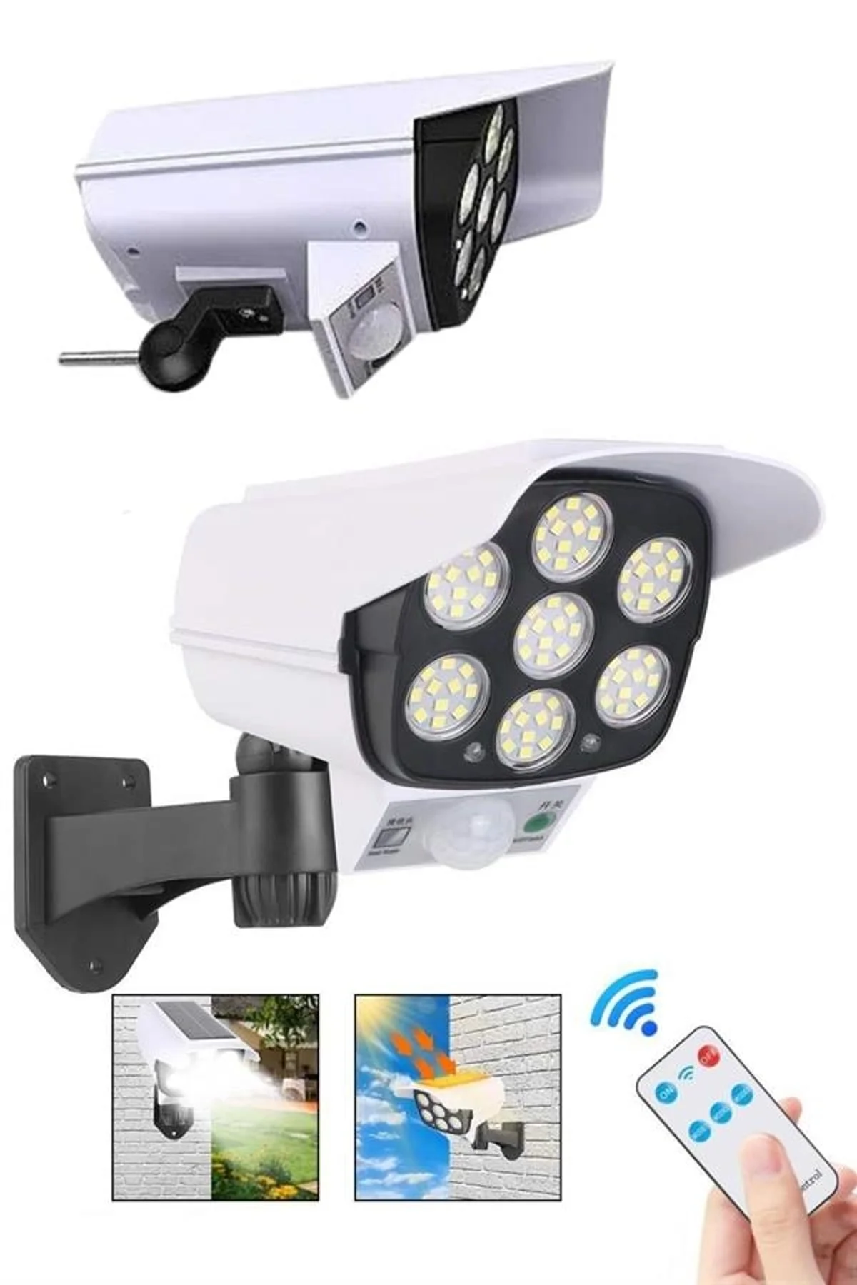 Led Lamba-güneş Paneli Destekli Uzaktan Kumandalı Solar Led Lamba - Just Cheap Store Görsel 4