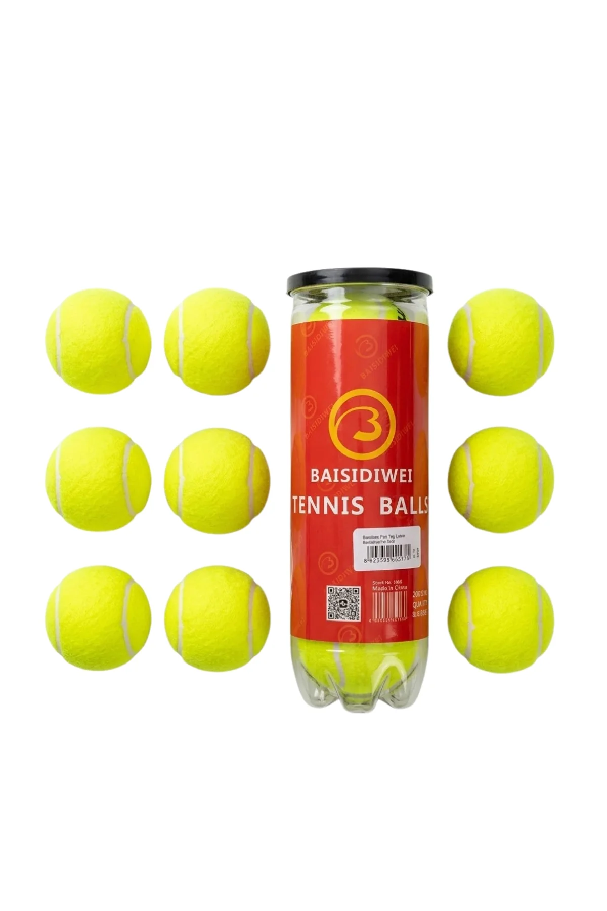 Tenis Topu 9’lu Set Antrenman Ve Maç İçin Dayanıklı Toplar