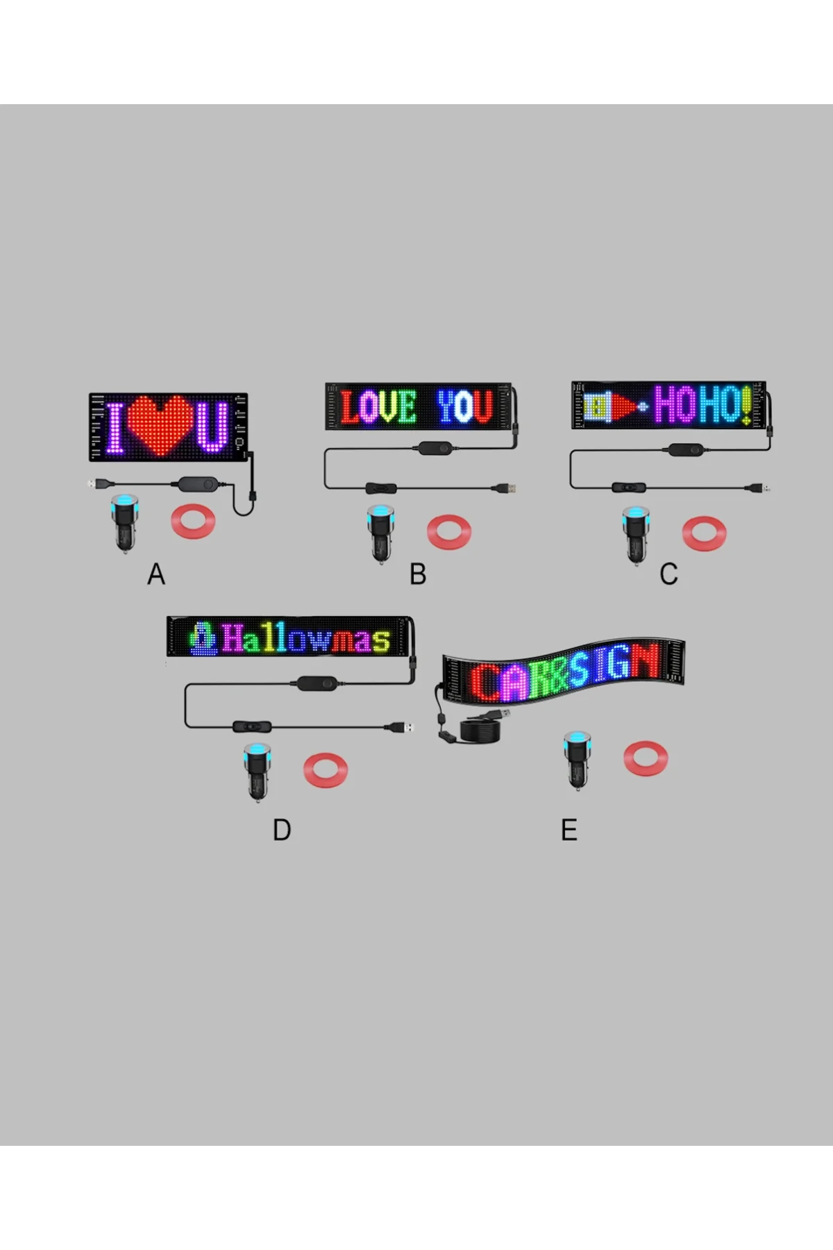 Usb Destekli Led Mağaza Tabelası – Renkli Rgb Kayan Yazı Paneli - Just Cheap Store Görsel 5
