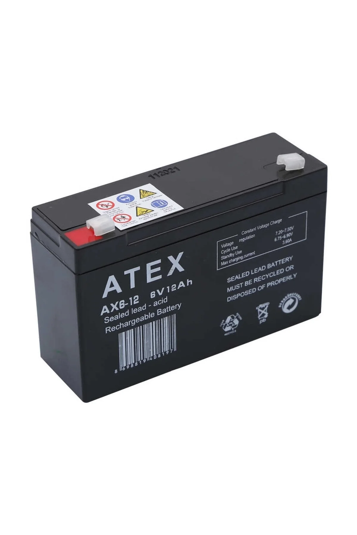 Atex Ax6-12 6v 12ah Akü - Just Cheap Store Görsel 2