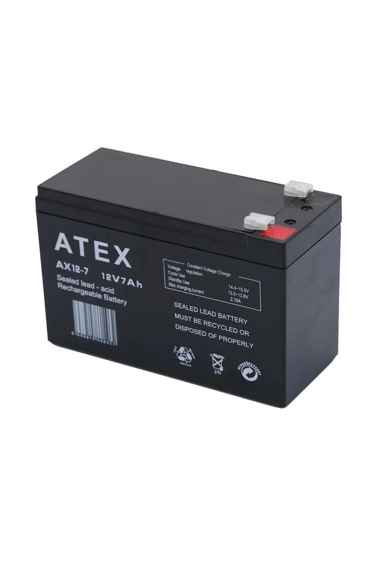 Atex Ax12-7 12v 7ah Akü - Just Cheap Store Görsel 2