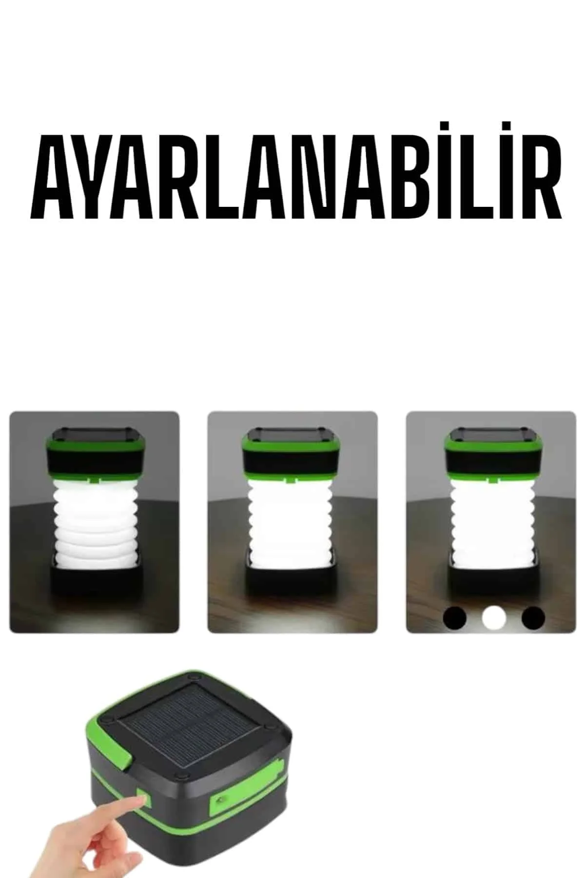 Güneş Enerjili Led Lamba Kamp Lambası Katlanabilir Lamba Usb Şarjlı - Just Cheap Store Görsel 5