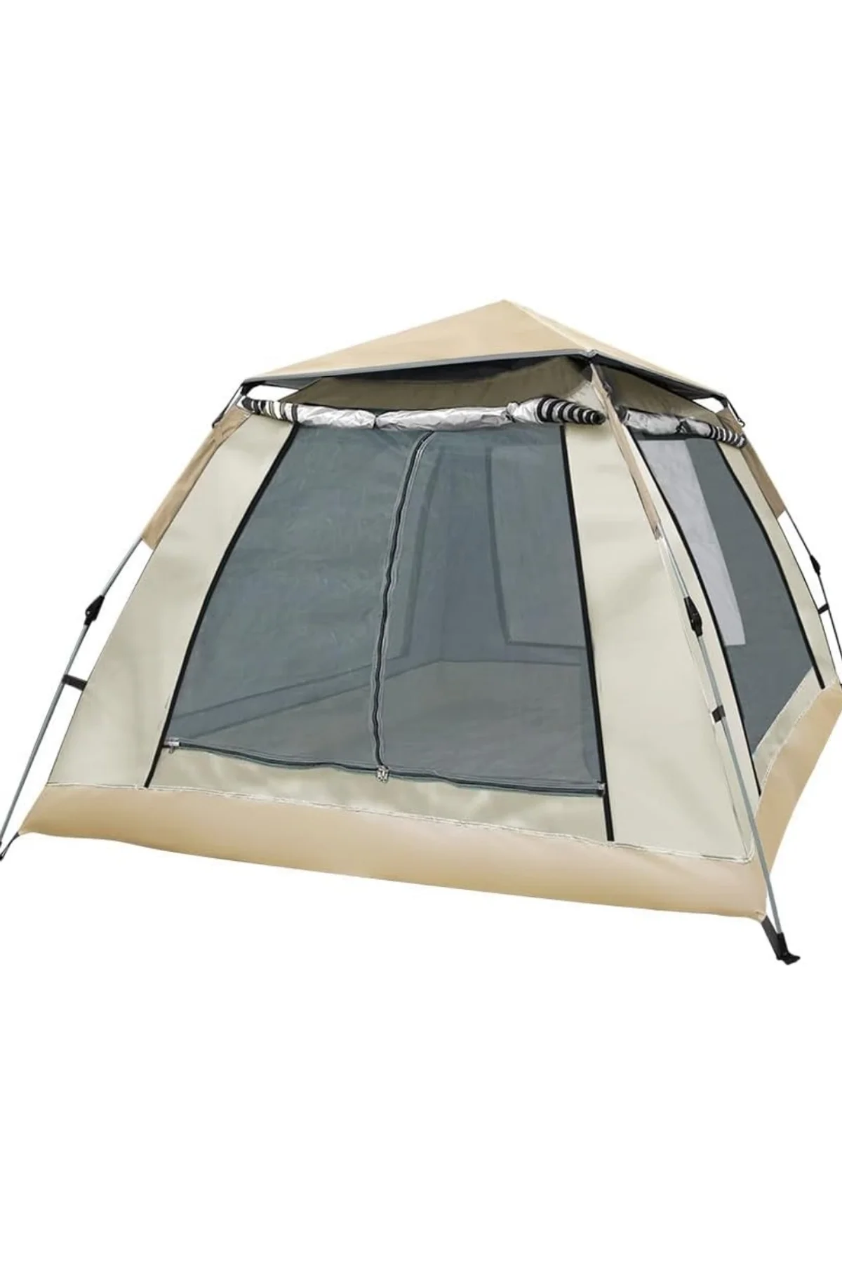 Güneşlikli Kamp Çadırı 240x240x160 Cm 6 Kişilik Kolay Kurulum Outdoor - Just Cheap Store Görsel 4