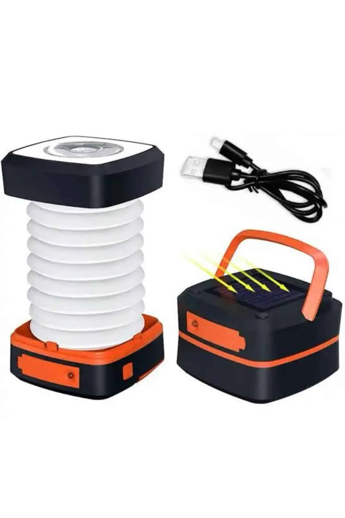 Kamp Lambası Katlanabilir Lamba Solar Şarjlı Led Lamba El Fenerli Yeni Nesil - Just Cheap Store Görsel 5