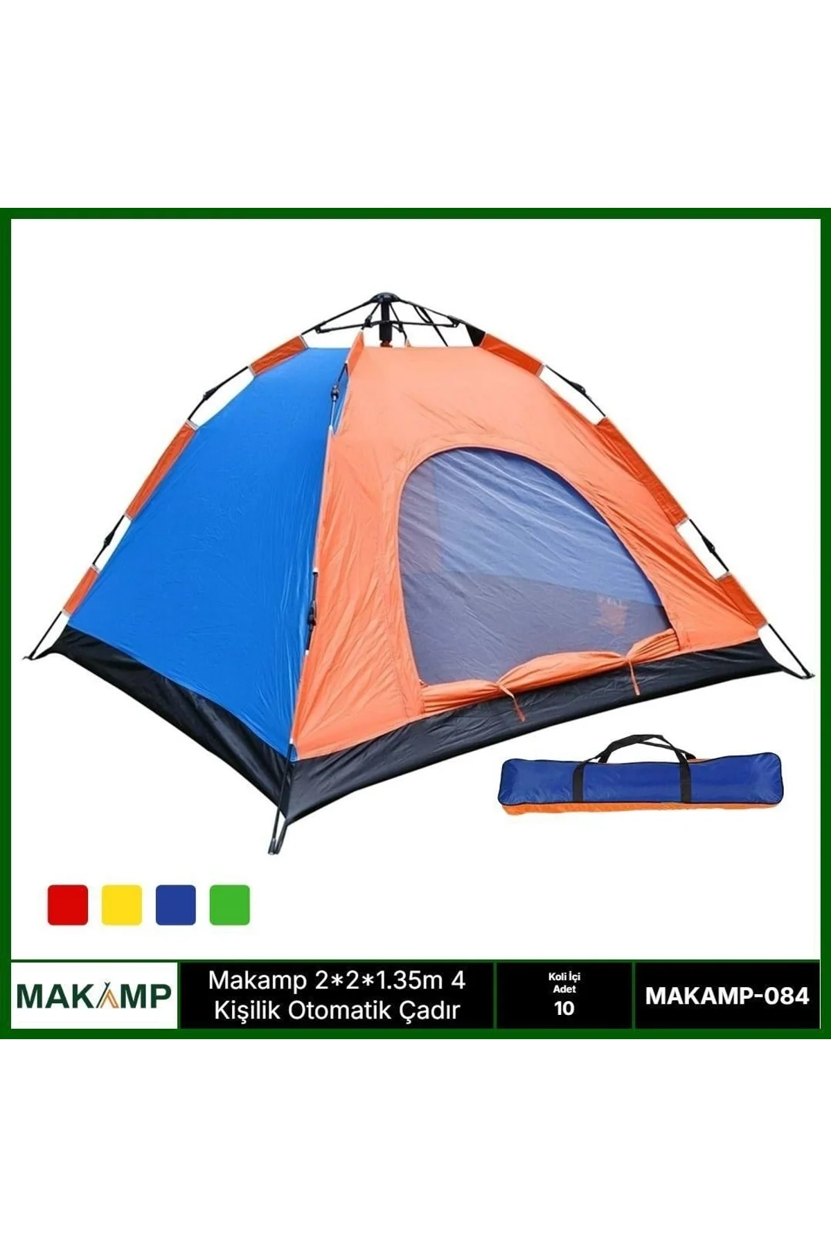 2.2*2.5*1.35m 4 Kişilik Otomatik Çadır - Just Cheap Store Görsel 2