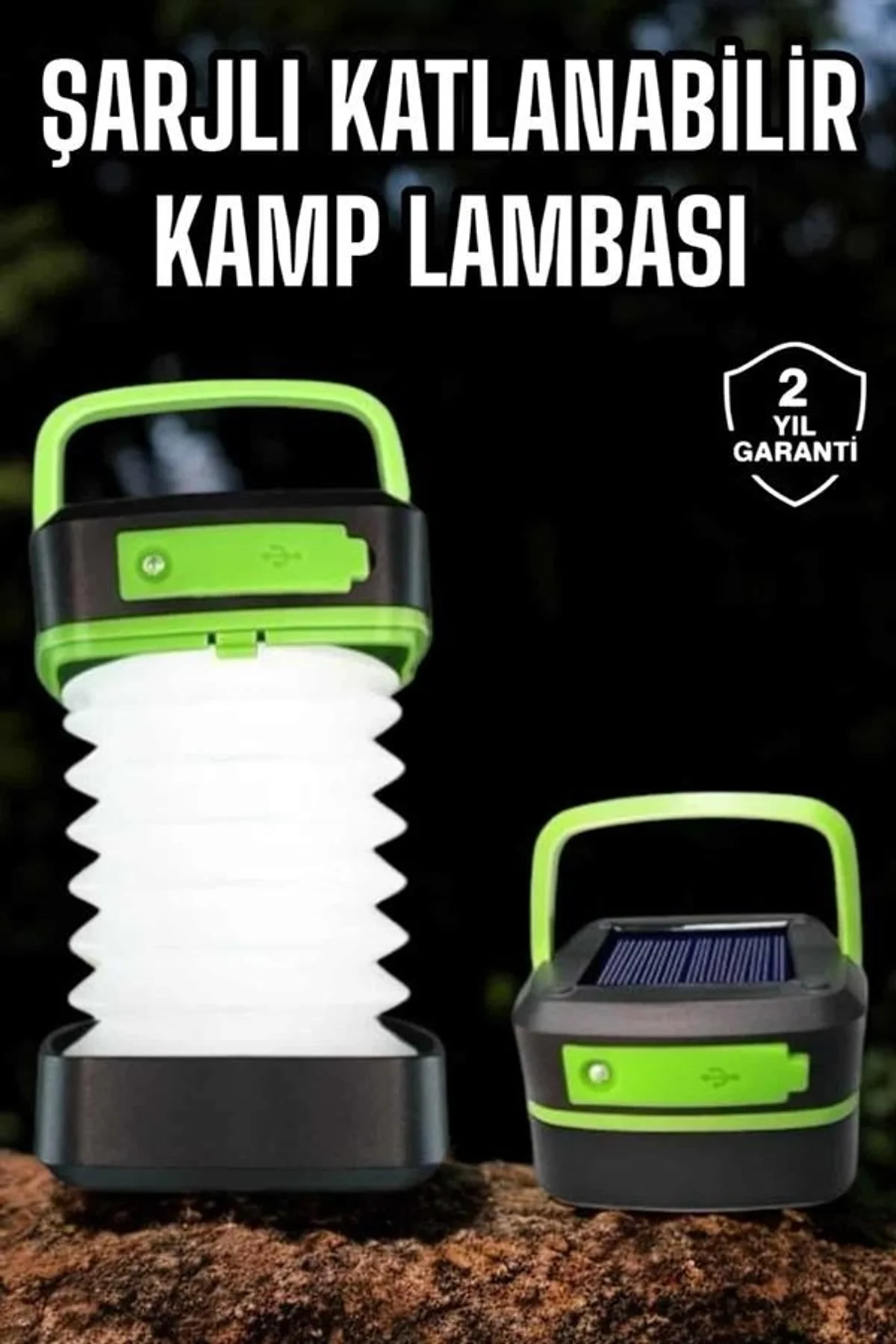 Led Lamba Kamp Lambası Hafif Taşınabilir Şarj Süreli Akordeon El Fenerli - Just Cheap Store Görsel 2