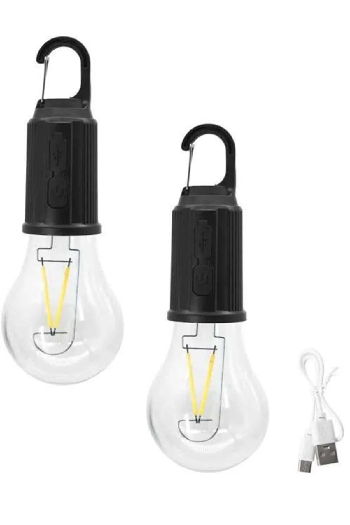 3 Farklı Mod Led'li Şarjlı Asma Kancalı Kamp Lambası Taşınabilir Ampul - Just Cheap Store Görsel 3