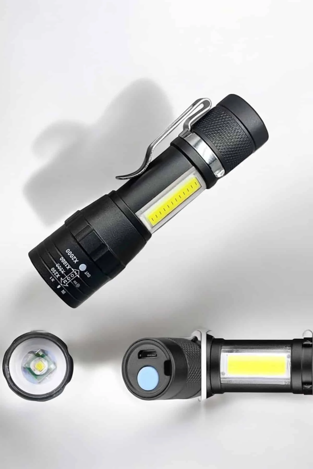 El Feneri Led Usb Şarjlı Zoom Mini Led Işık Acil Durum Feneri - Just Cheap Store Görsel 2