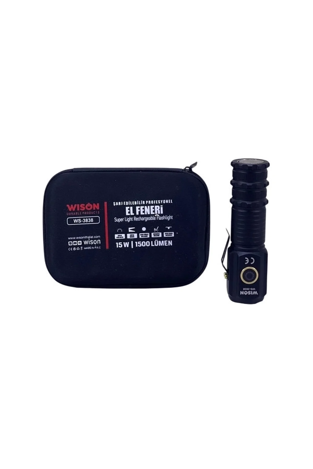 Ws-3838 1500 Lümen Mıknatıslı Usb Şarjlı El Feneri - Just Cheap Store Görsel 2