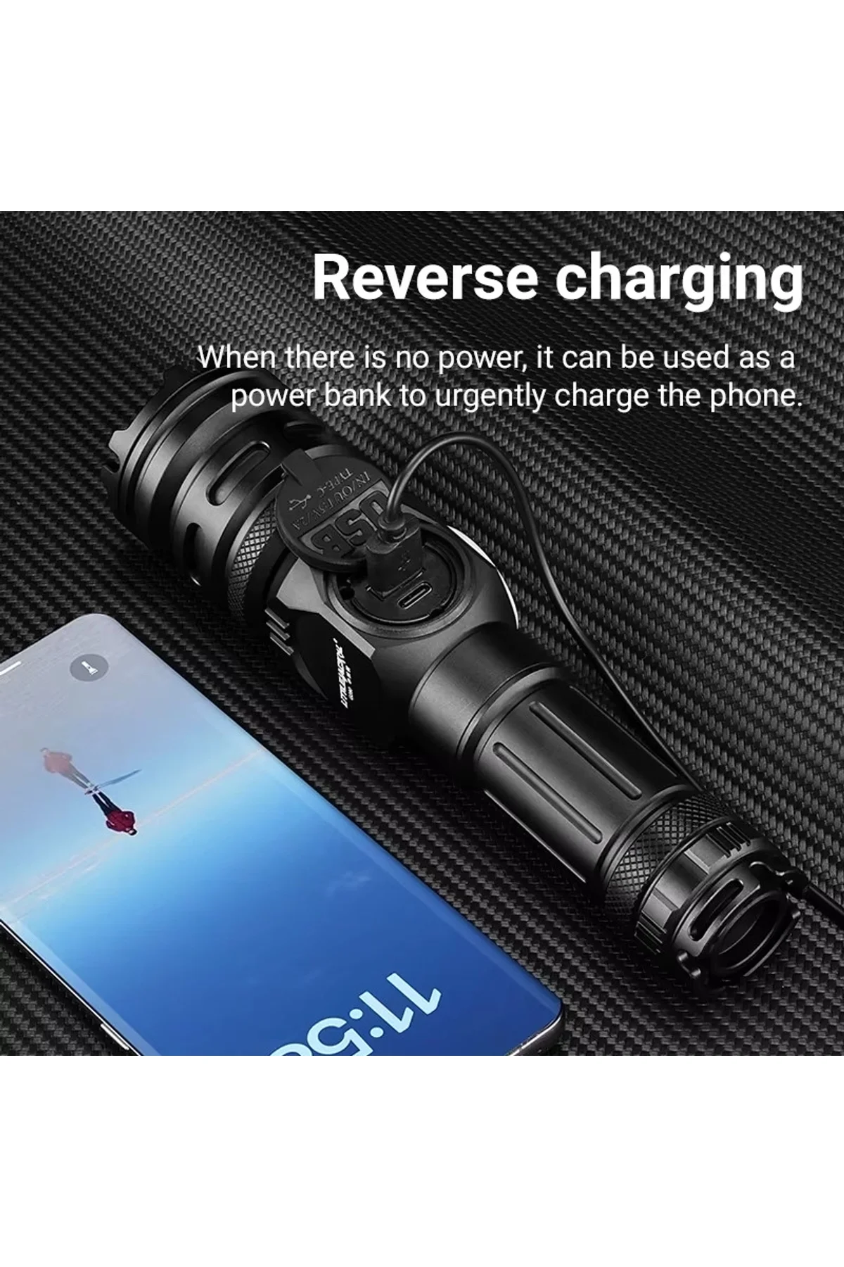 Ws-6868 25watt 2500 Lümen Usb Type-c Şarjlı El Feneri - Just Cheap Store Görsel 2