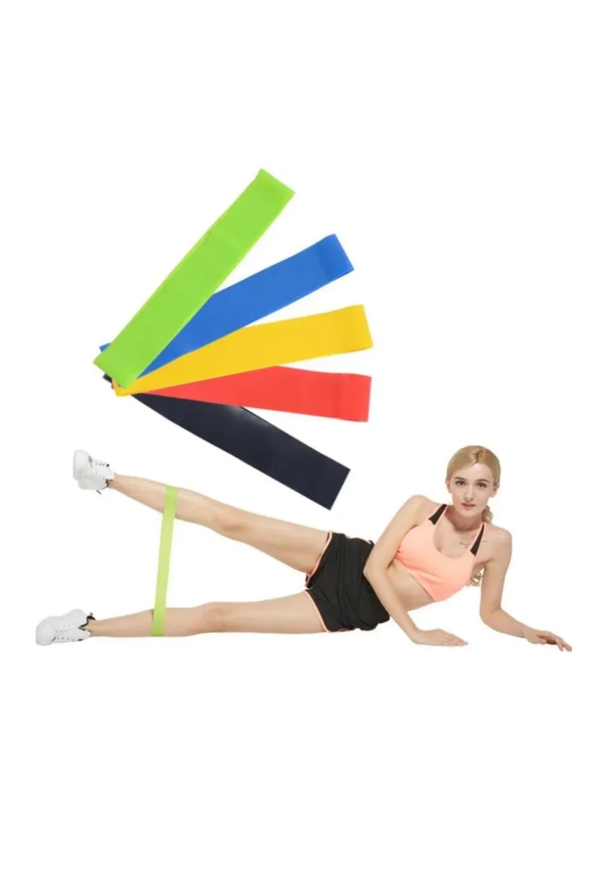 Pilates Direnç Lastiği Fitness Yoga Ve Evde Spor İçin Çok Amaçlı Bant - Just Cheap Store Görsel 2