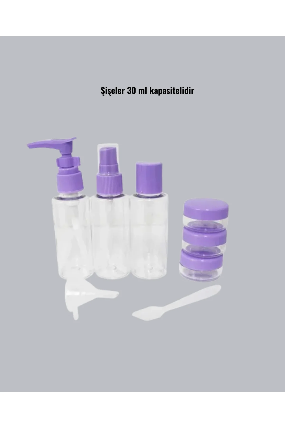 Taşınabilir 5’li Seyahat Banyo Seti Şampuanlık Sprey Krem Kutusu Yeni Nesil - Just Cheap Store Görsel 5