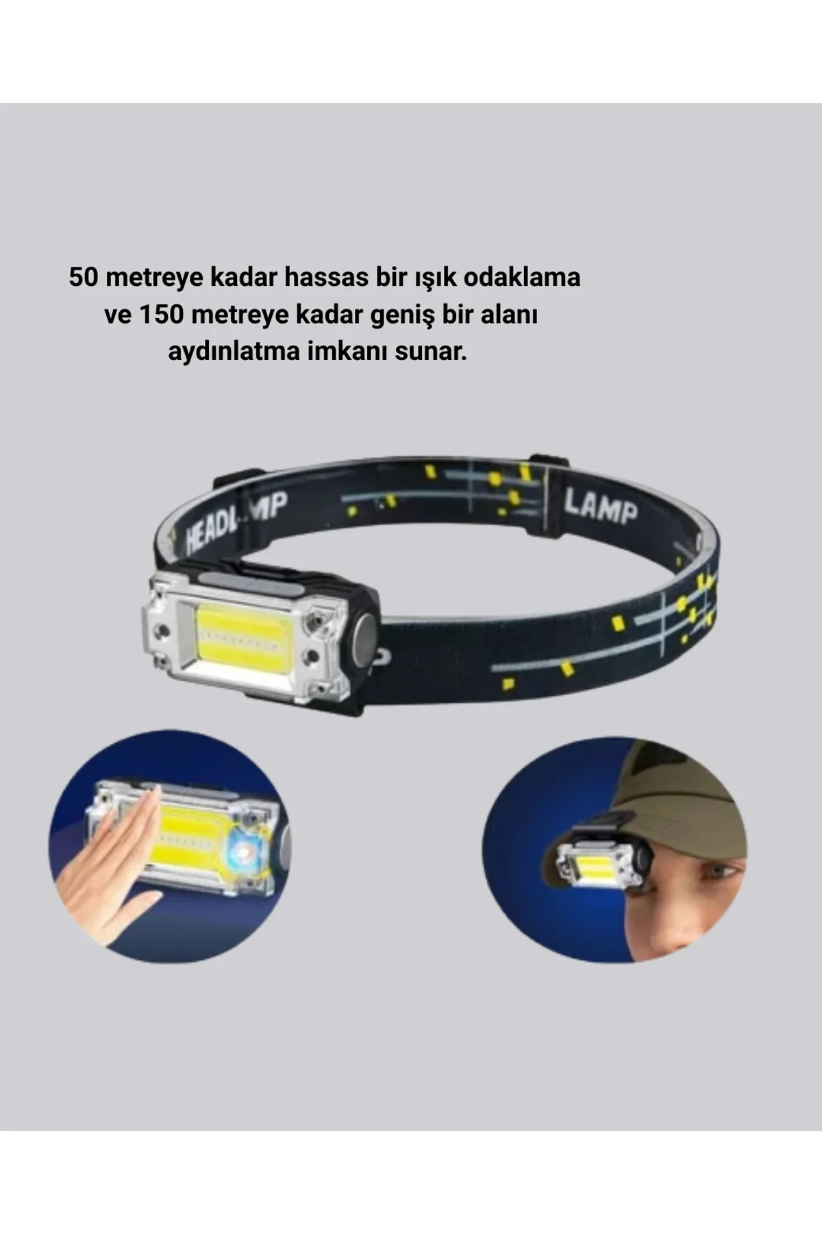 Taşınabilir Şarjlı Led Fener Xpe95lm Cob120lm Manyetik Gövde Yeni Nesil - Just Cheap Store Görsel 5