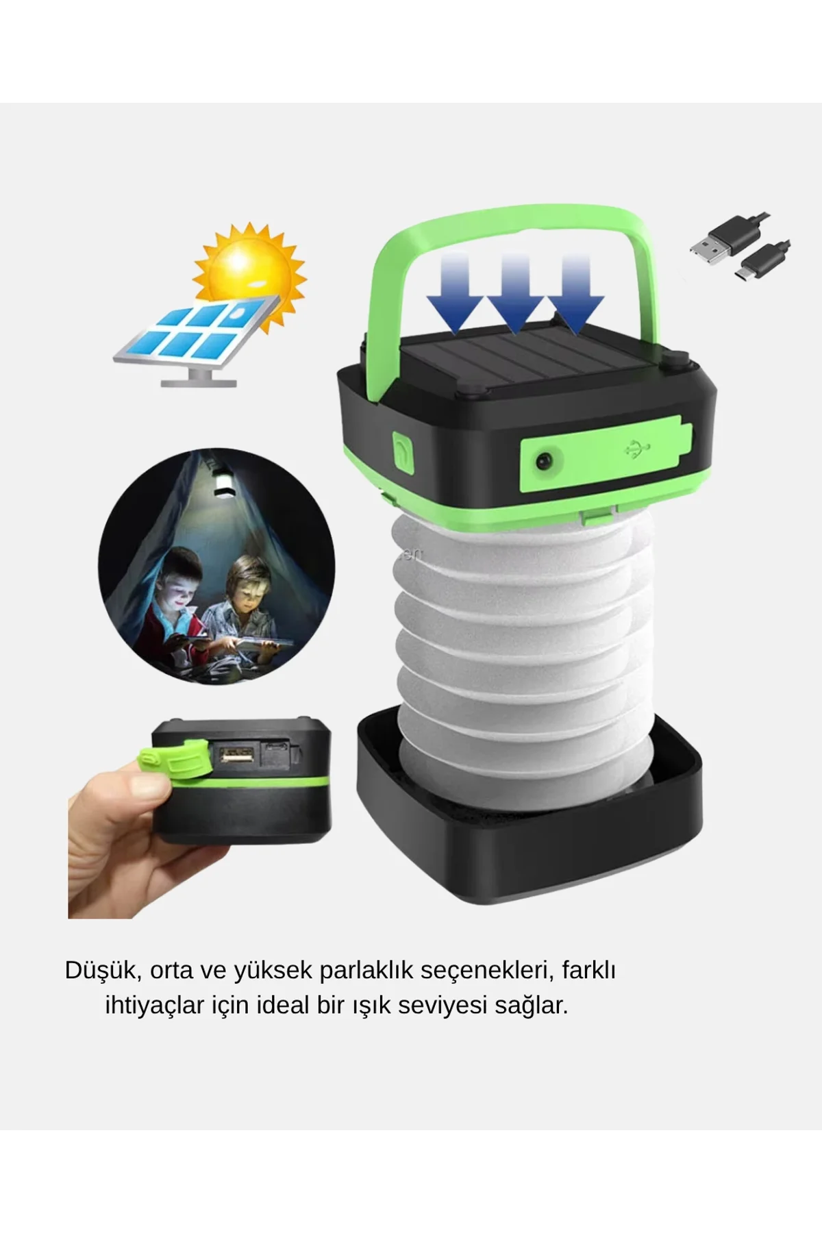Şarjlı Led Lamba – Dokunmatik Sensörlü, 3 Kademeli Parlaklık - Just Cheap Store Görsel 2
