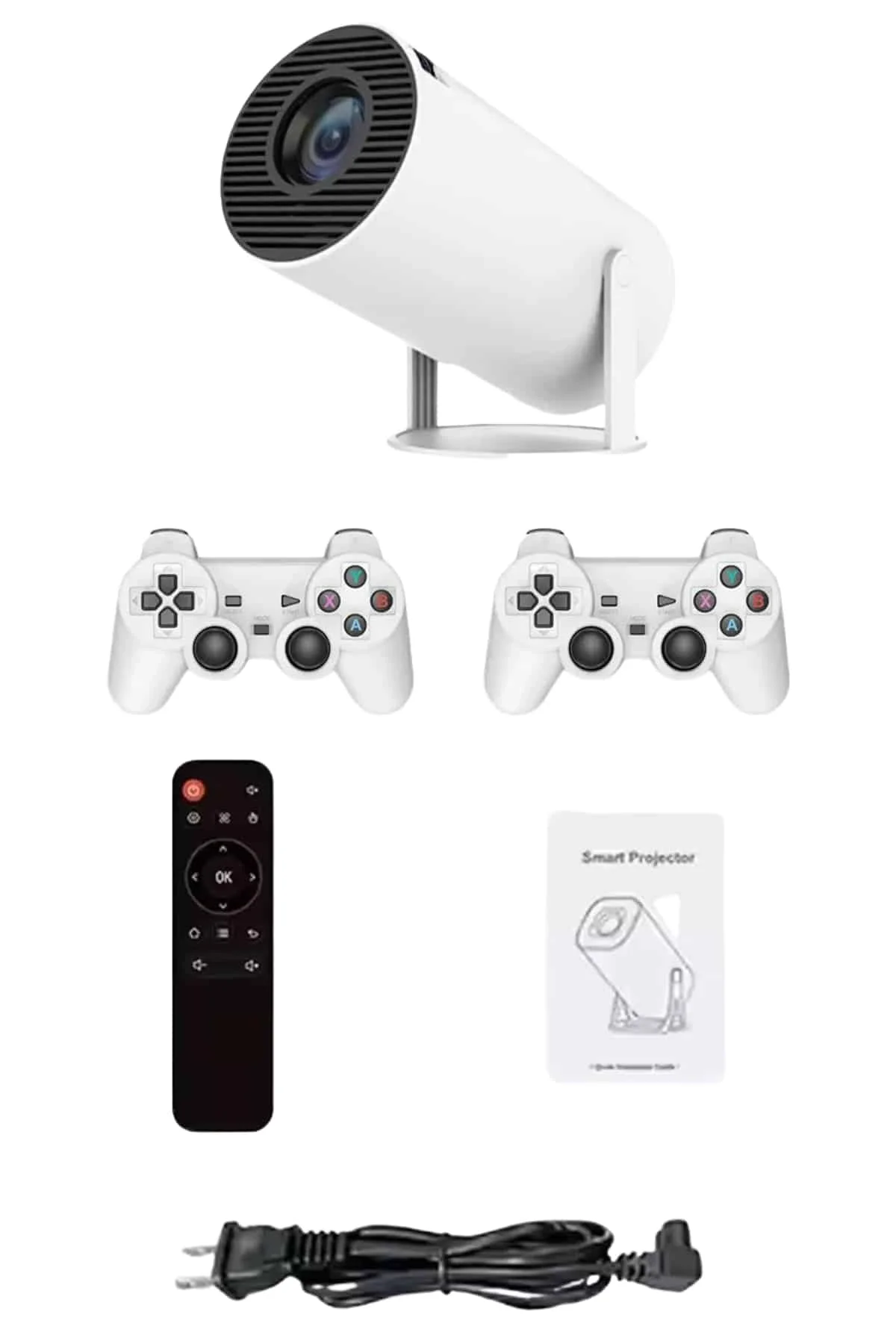 Projeksiyon Cihazı Video Oyun Konsolu Projektör Taşınabilir Ayaklı Çift Kollu 4k Çözünürlüklü - Just Cheap Store Görsel 5