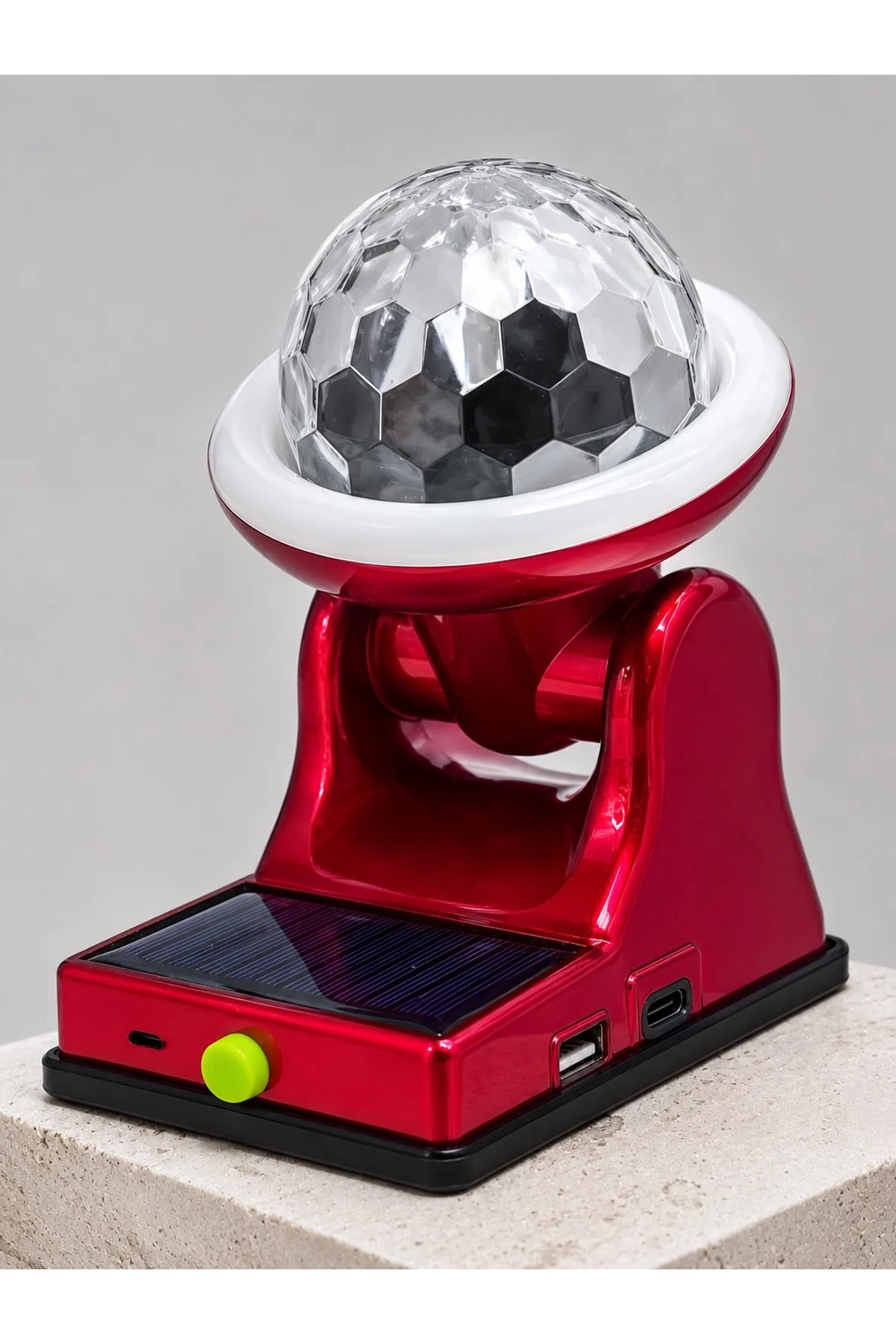360° Rgb Led Disco Işığı Ayarlanabilir Başlıklı Güneş Enerjili Projektör Lamba - Just Cheap Store Görsel 2